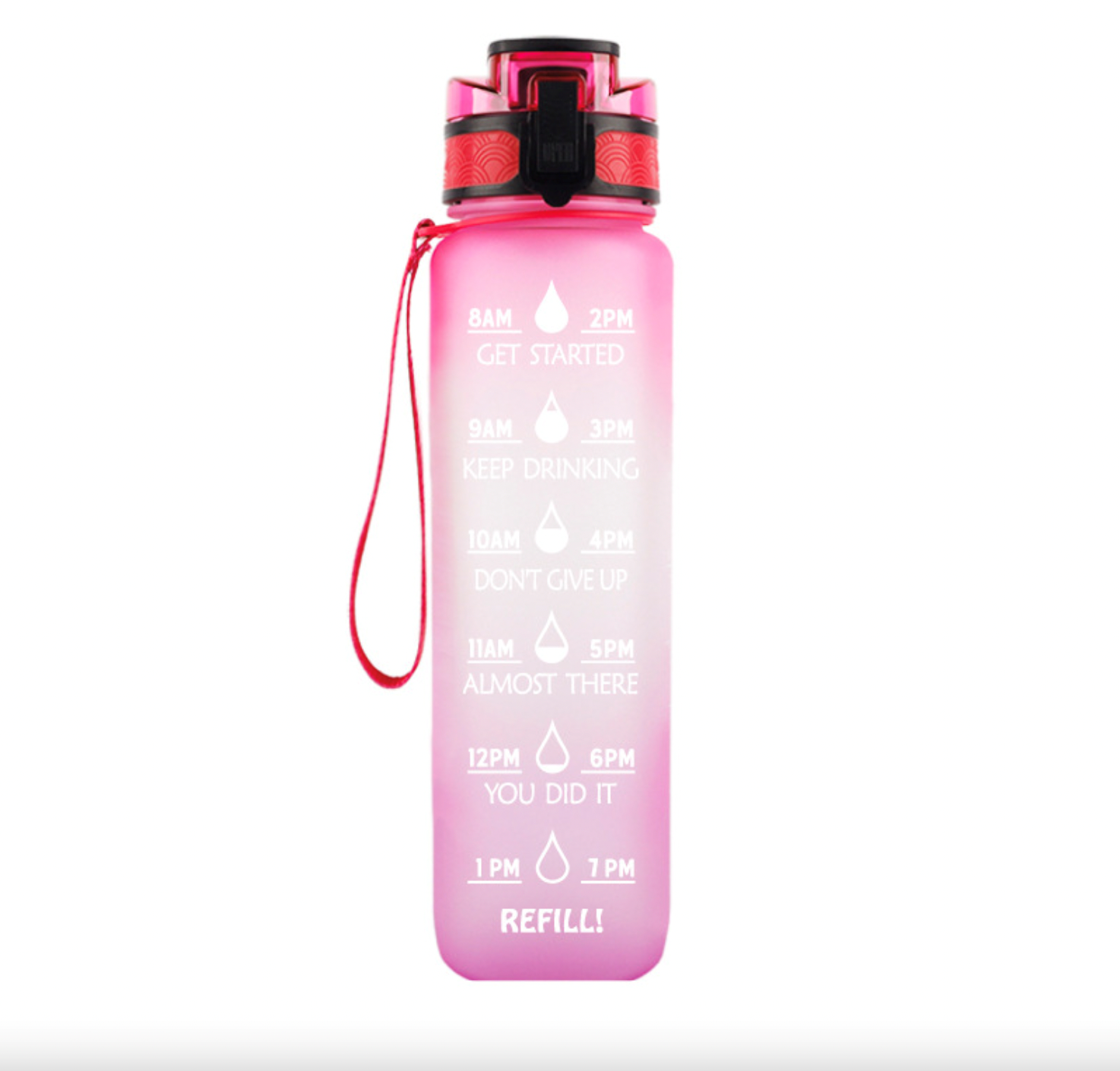 32oz Bottle With Time Marker 10