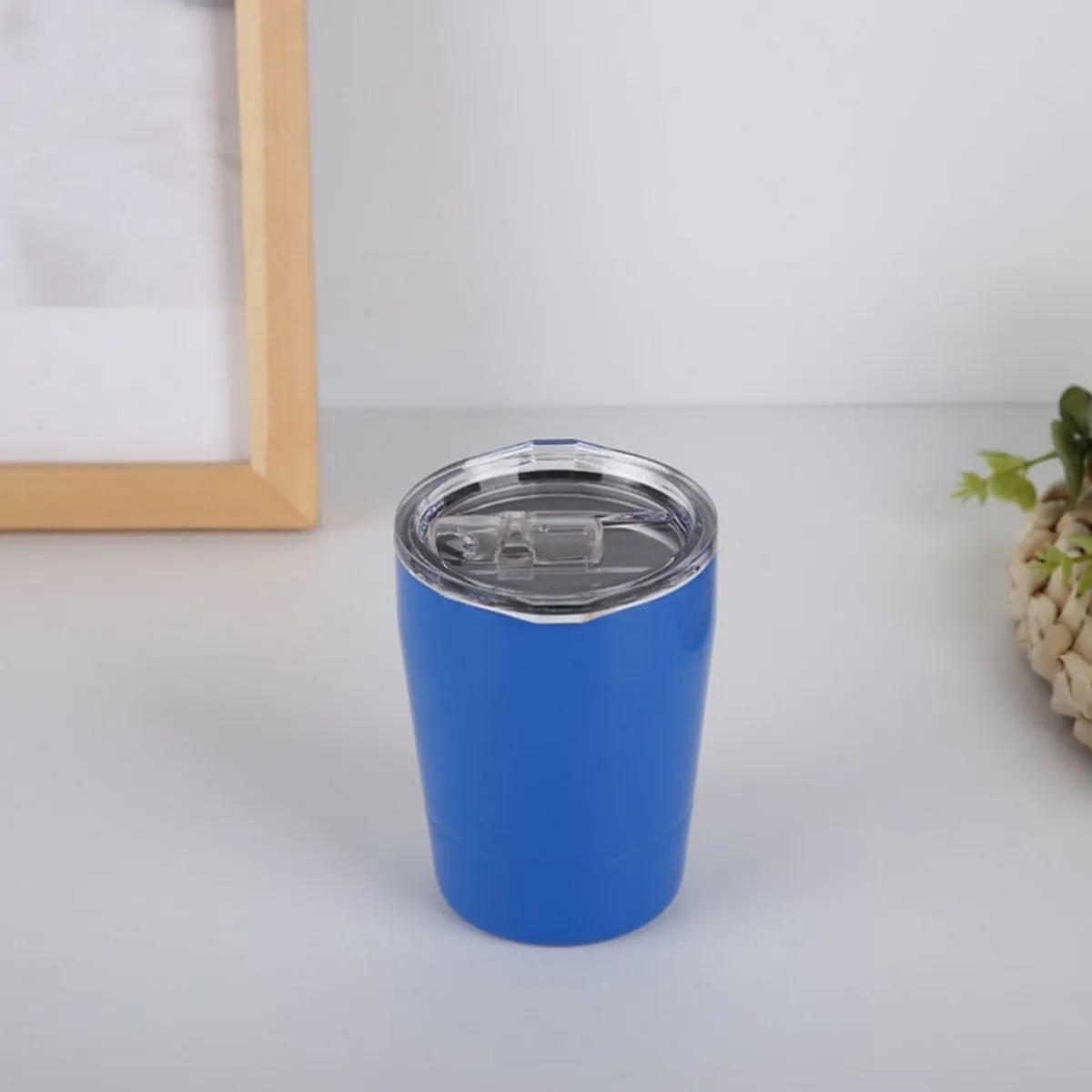 8 Oz Coffee Tumbler Stainless Steel Kids Milk Mug With Lid 10