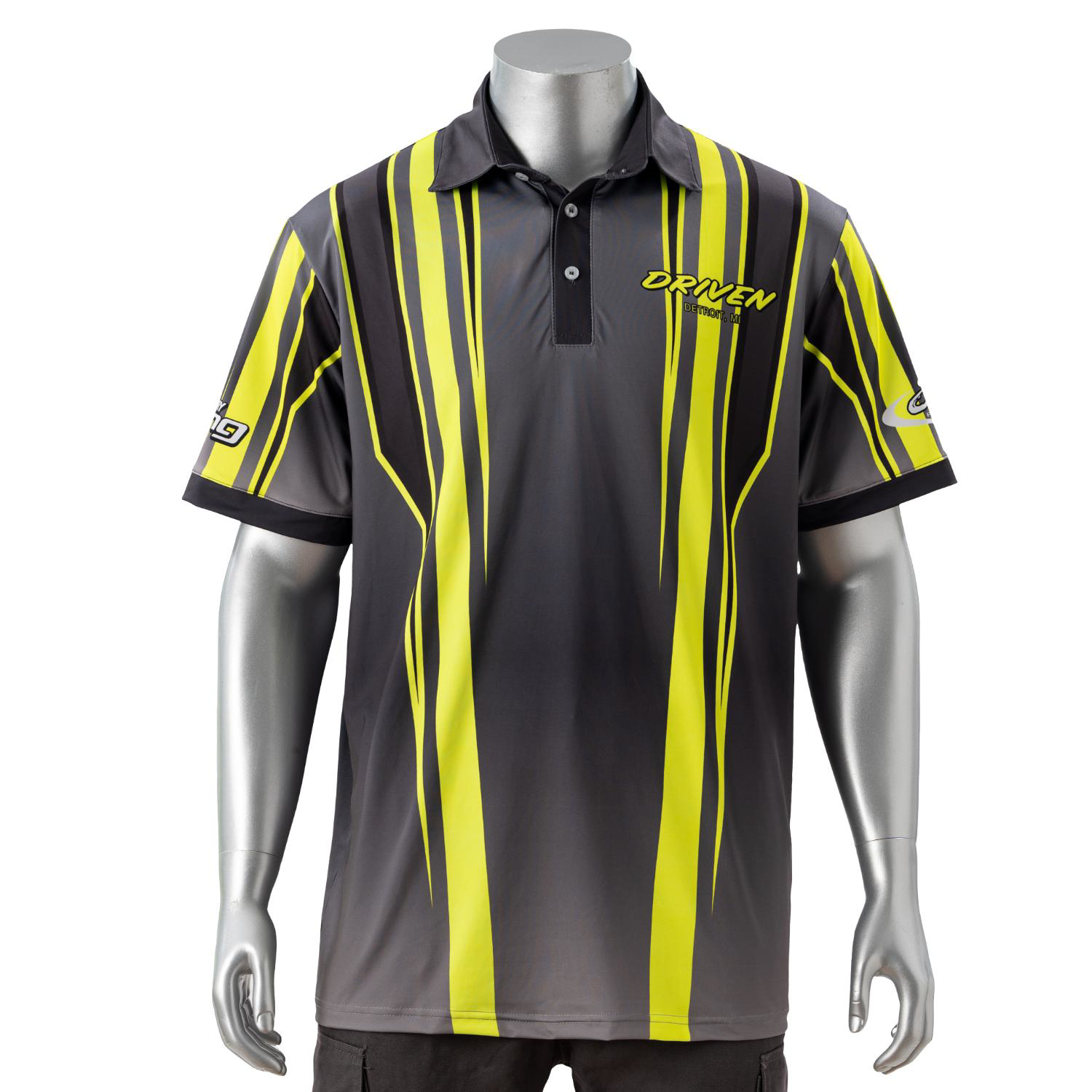 75D Milk Silk Fluorescent Digital Print Men's Polo - 5.3 oz 11