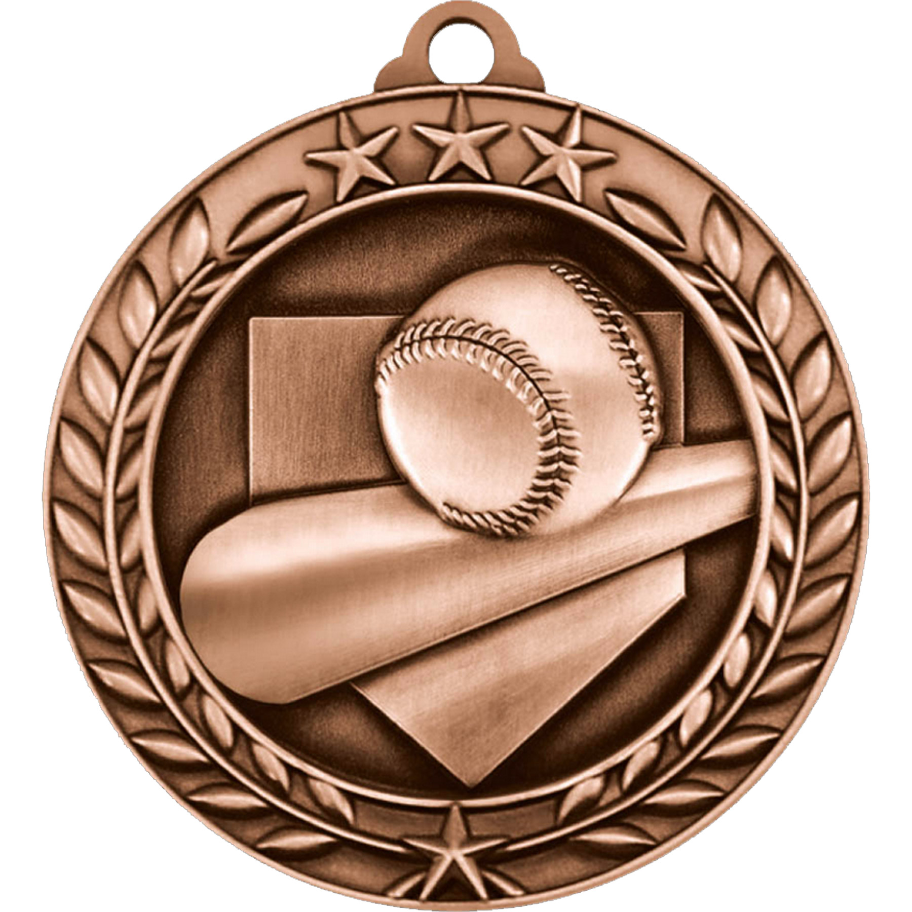 Stock Small Academic & Sports Laurel Medals: Baseball 4