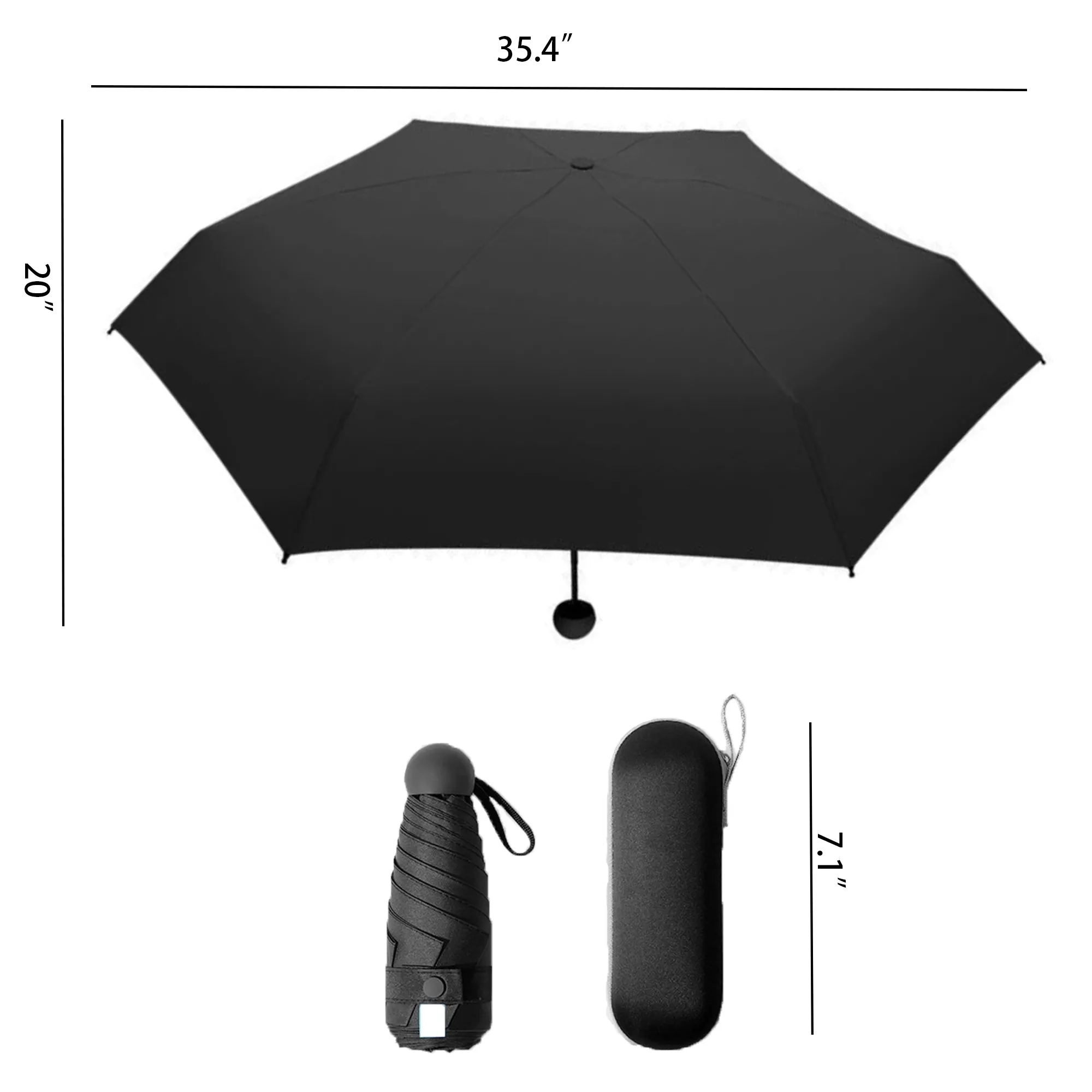 Mini Capsule Folding Sun Umbrella 1