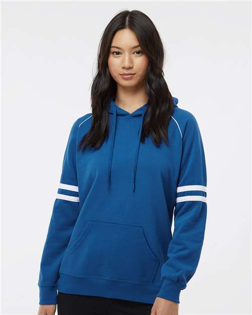 Women's Varsity Fleece Piped Hooded Sweatshirt - 8645 10