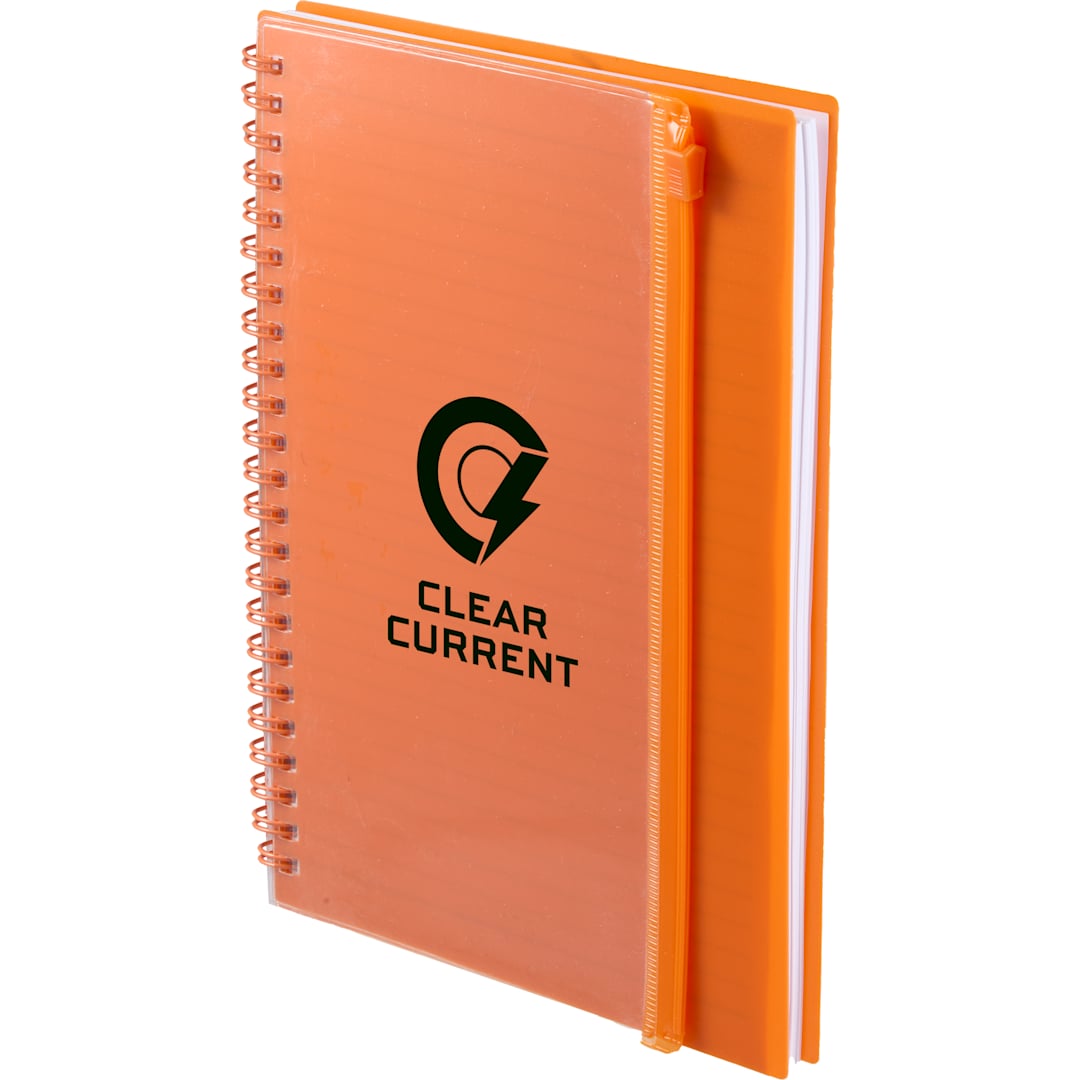 5.5" x 8.5" Spiral Notebook with Clear Pocket 98