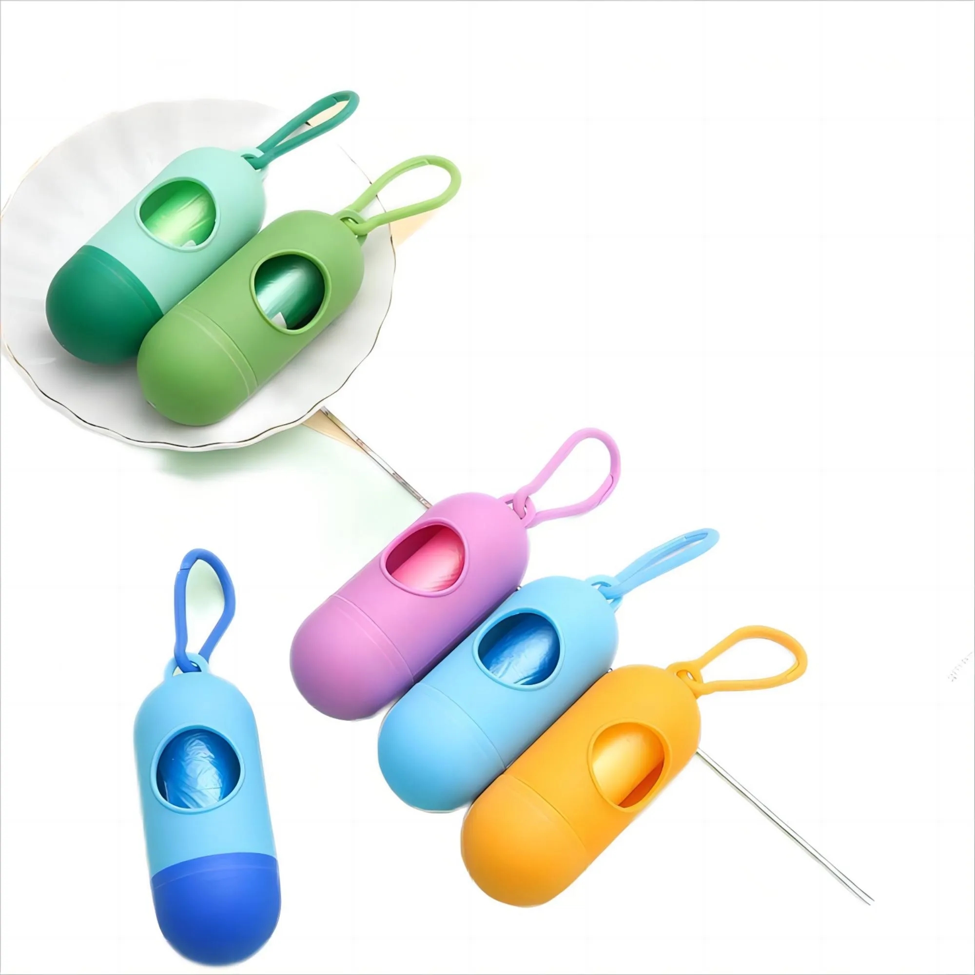 Portable Pill Pet Garbage Bag Dispenser