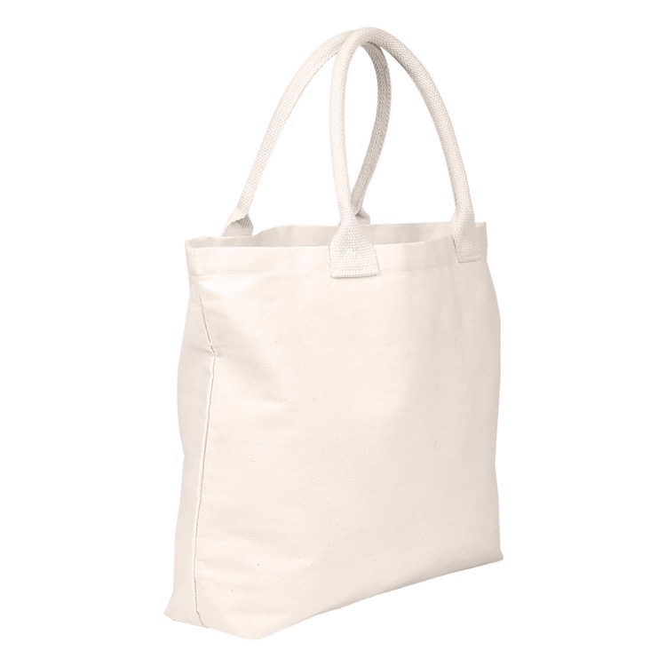 Calico Shopper no Gusset, custom tote bag with logo imprint 5