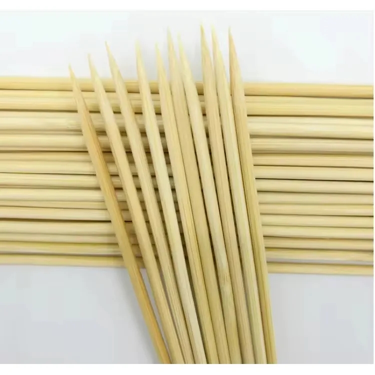 12" Bamboo BBQ Skewer Set. 100 Pcs 8