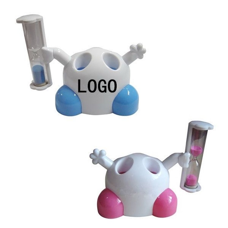 Hourglass Timer Toothbrush Holder 2