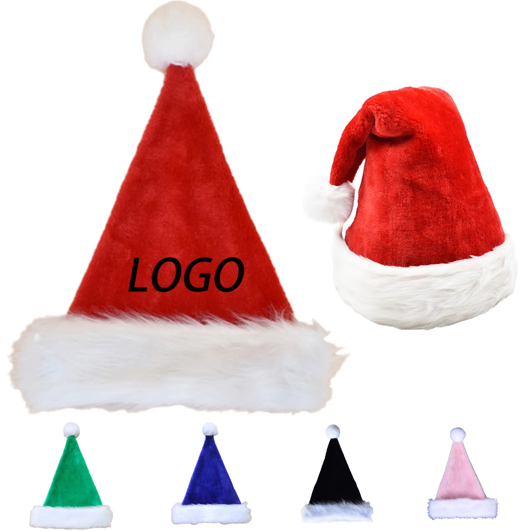 Unisex Classic Holiday Vacation Santa Hat High Quality 2