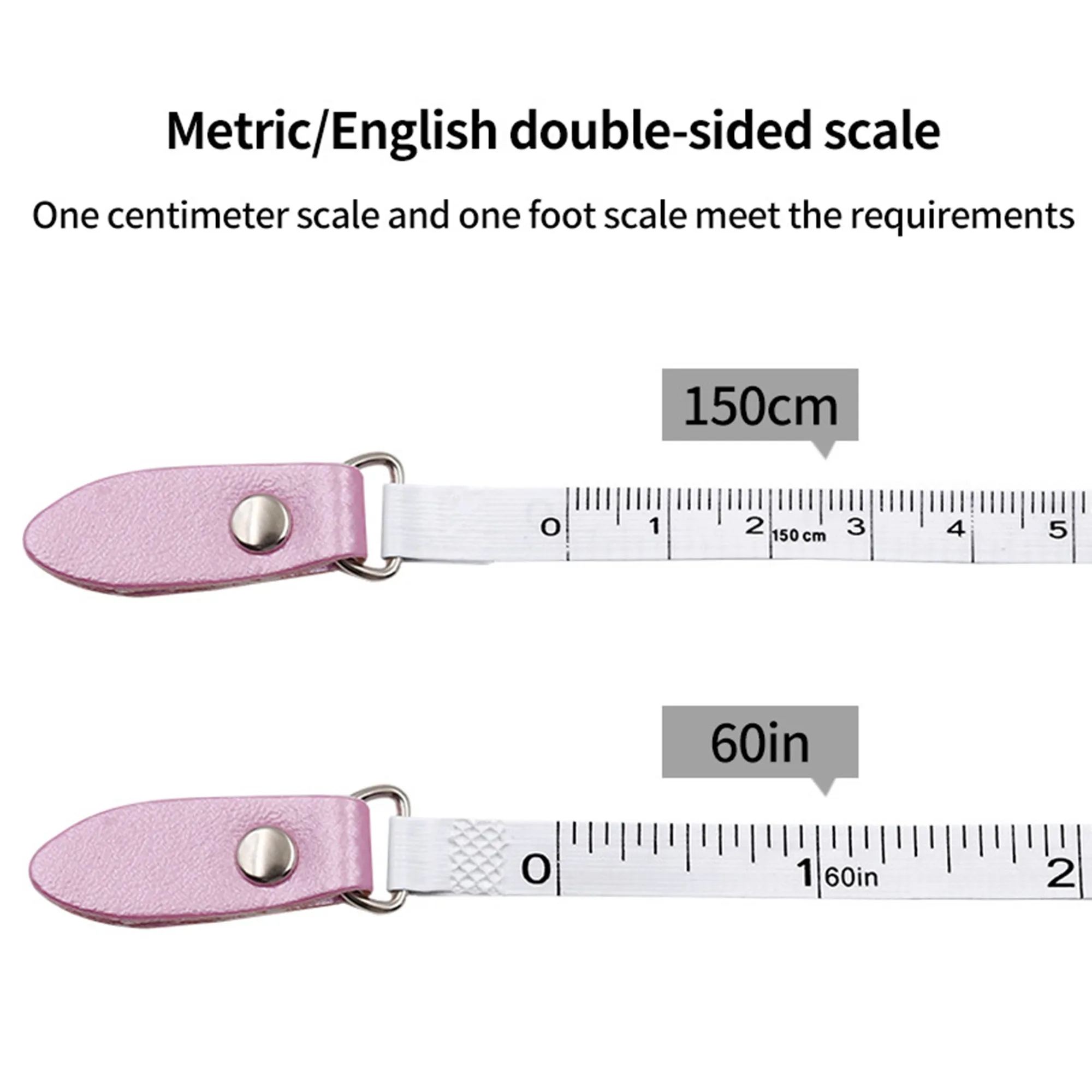 Portable Mini 60 inch PU Tape Measure  MOQ 100PCS 6