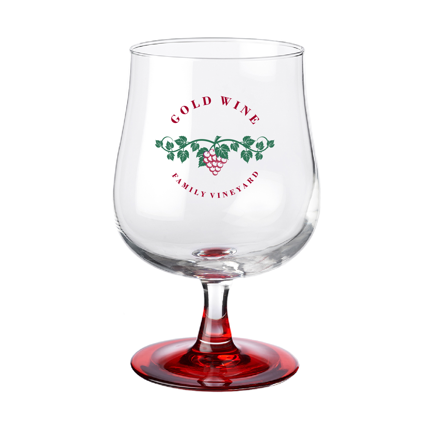 16.75 oz Arc® Elegance Stemmed Goblet (2 Color Imprint) 5