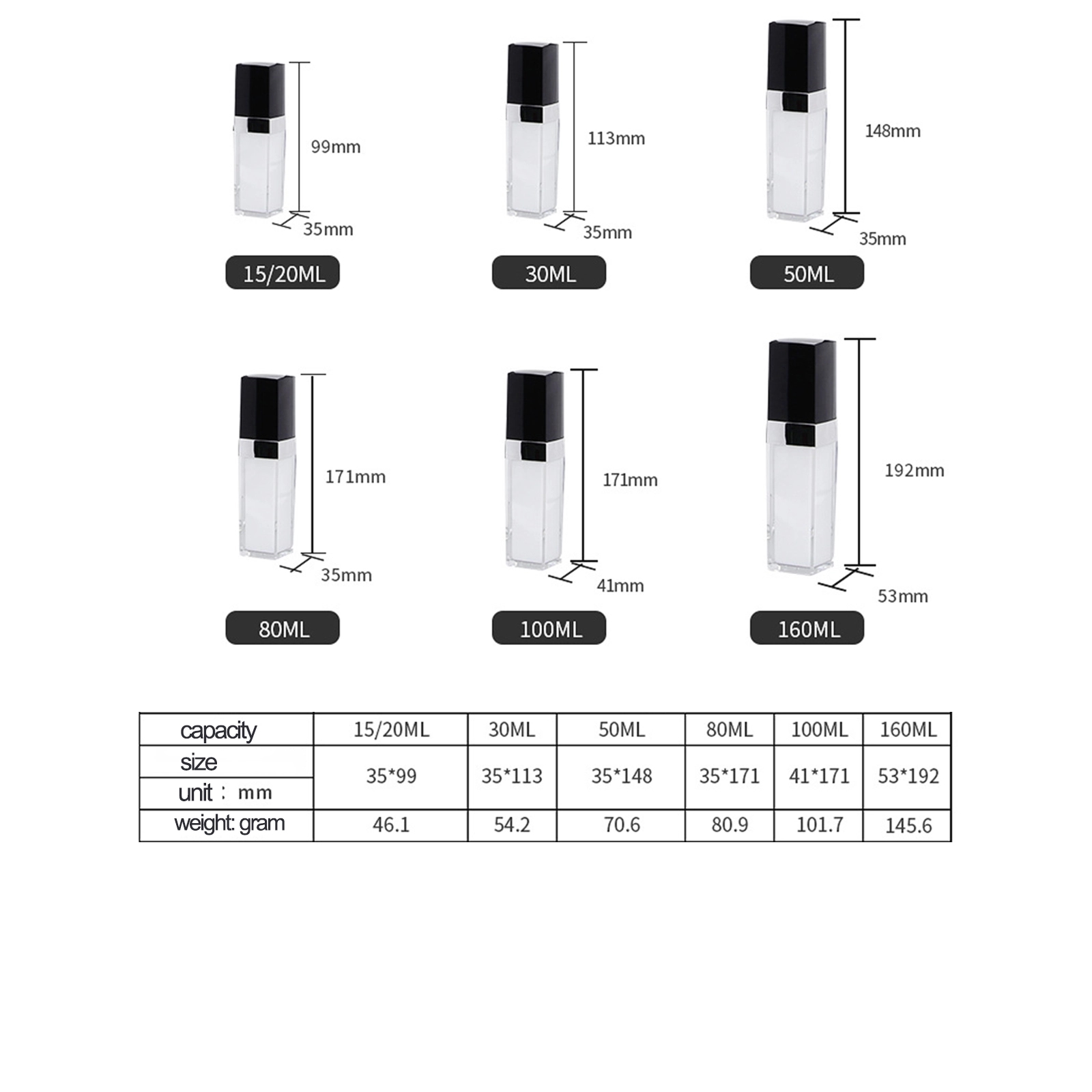 Fine Skincare &perfume Acrylic Sub-Bottling, promotional household item with logo imprint 6