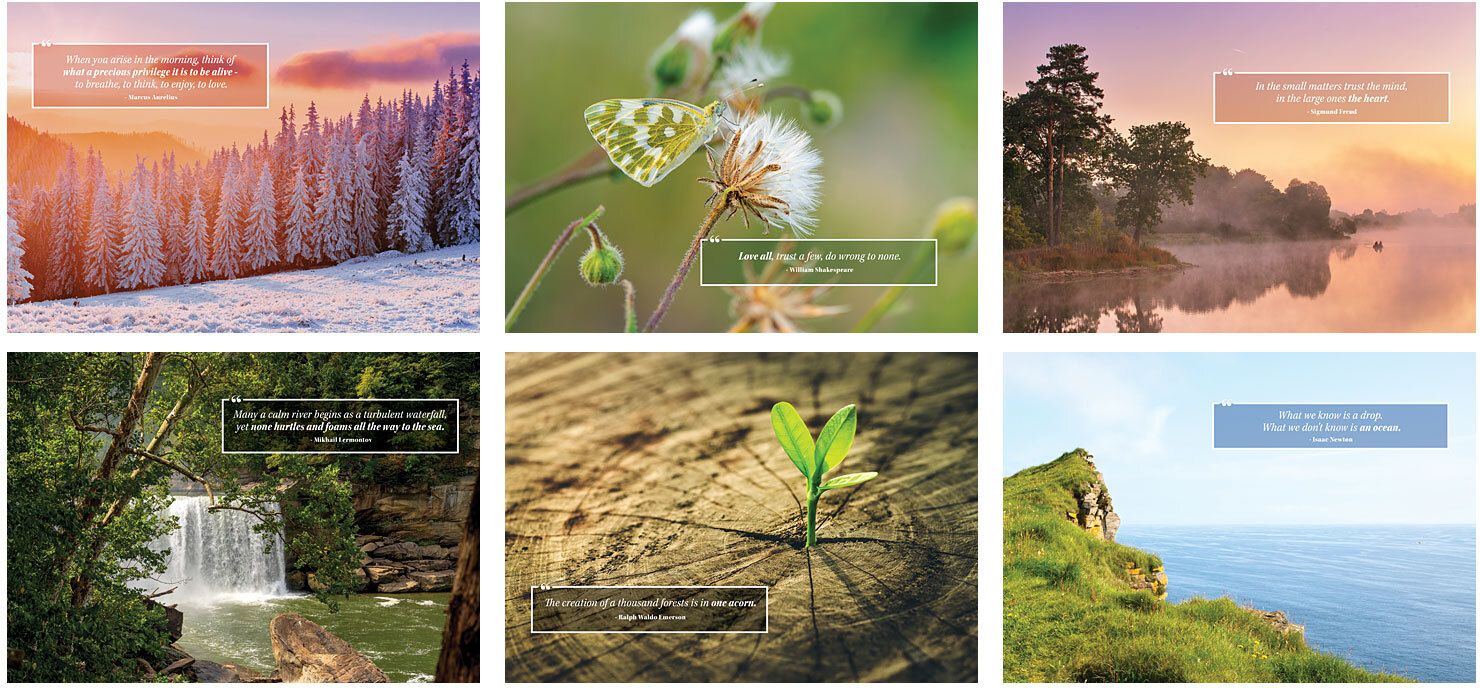 MOMENTS OF INSPIRATION SPIRAL WALL CALENDAR 16