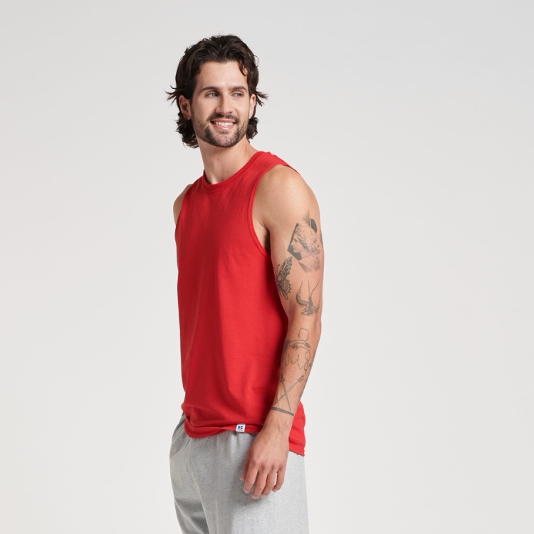 RUSSELL ATHLETIC DRI-POWER® CVC Performance Unisex Muscle T-Shirt 23