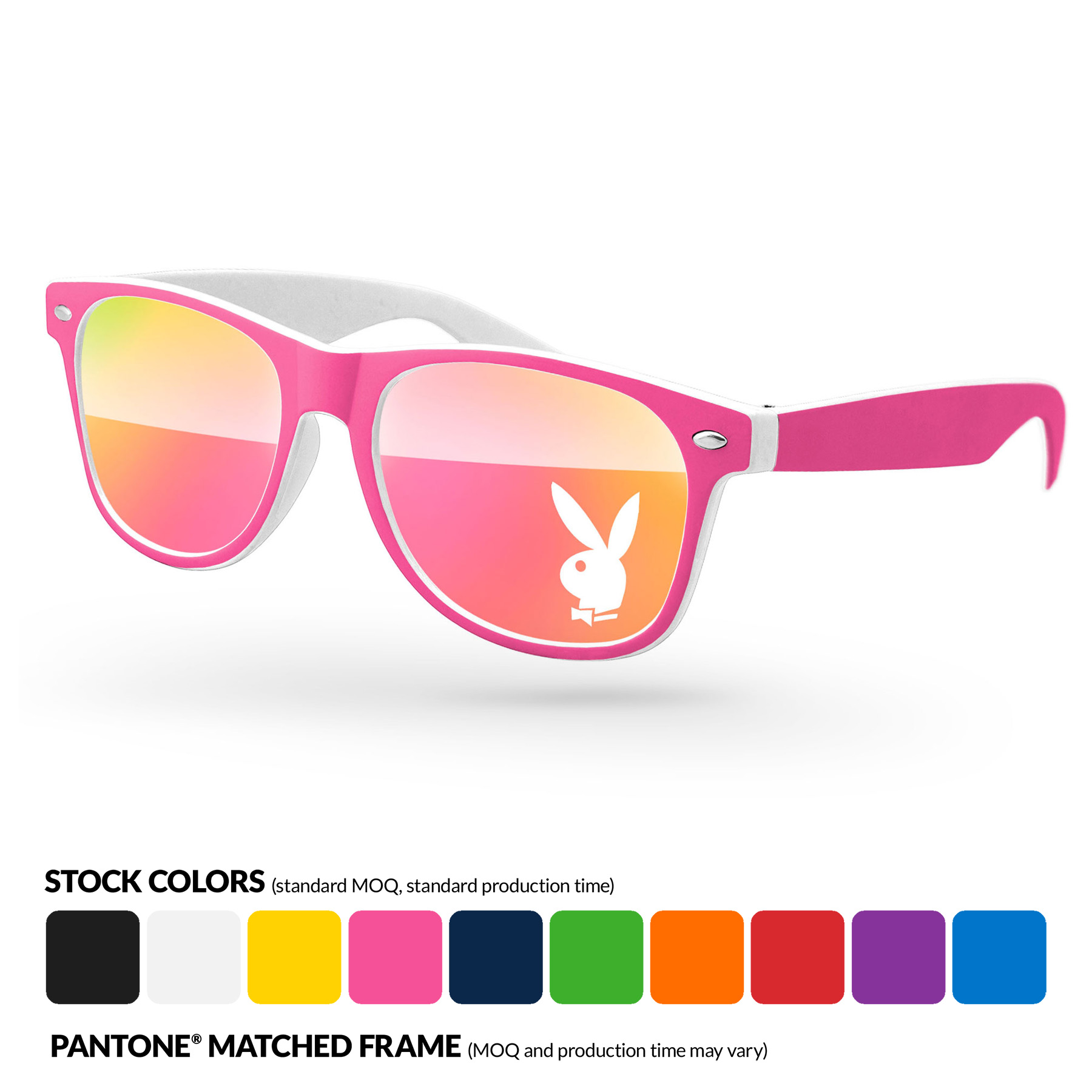 2-Tone Retro Mirror Sunglasses 15