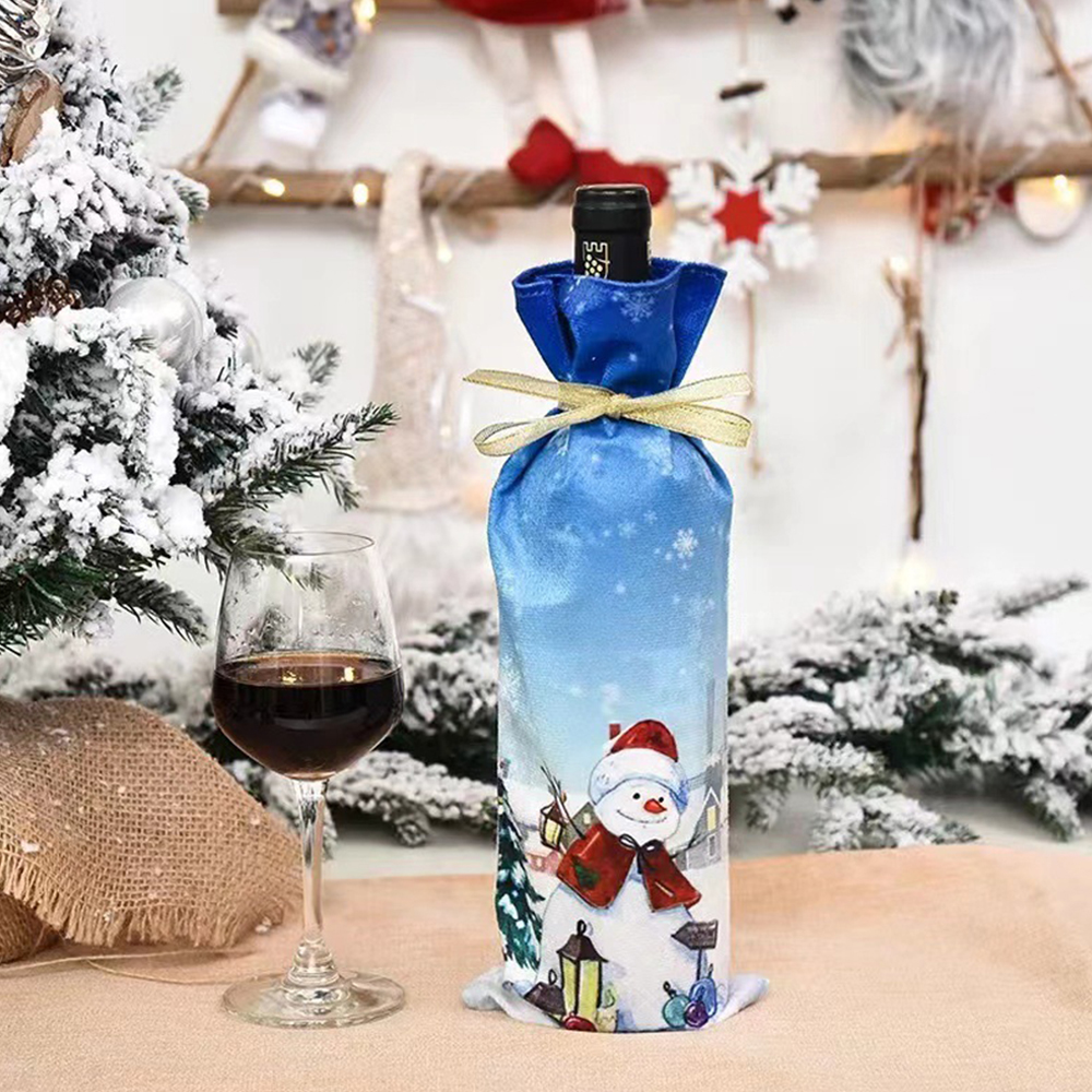 Christmas Fleece Wine Bottle Holder 4