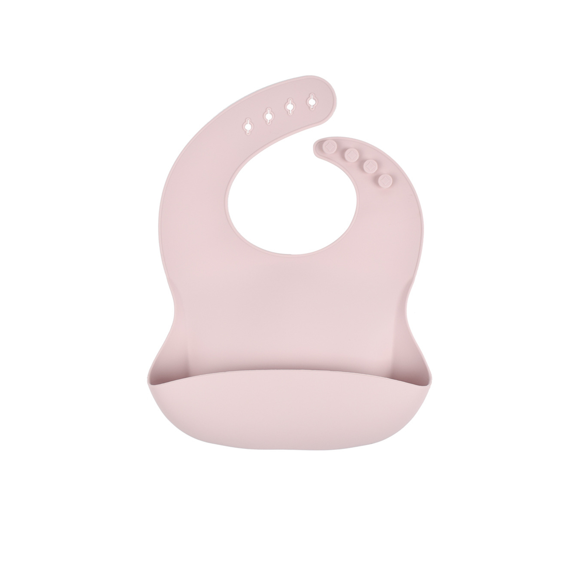 Soft Food Grade Silicone Baby Bib Adjustable 6