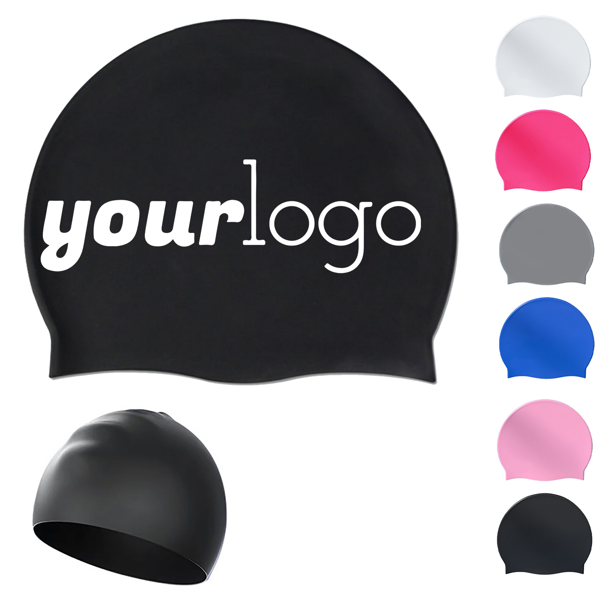 Elastic Silicone Swim Cap 13
