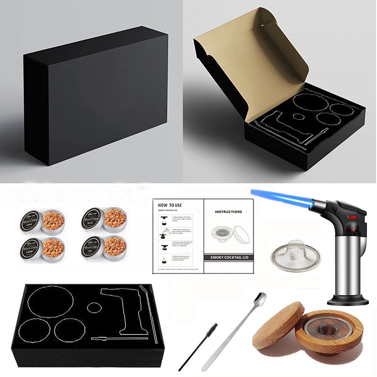 Cocktail Smoker Kit with Torch 1