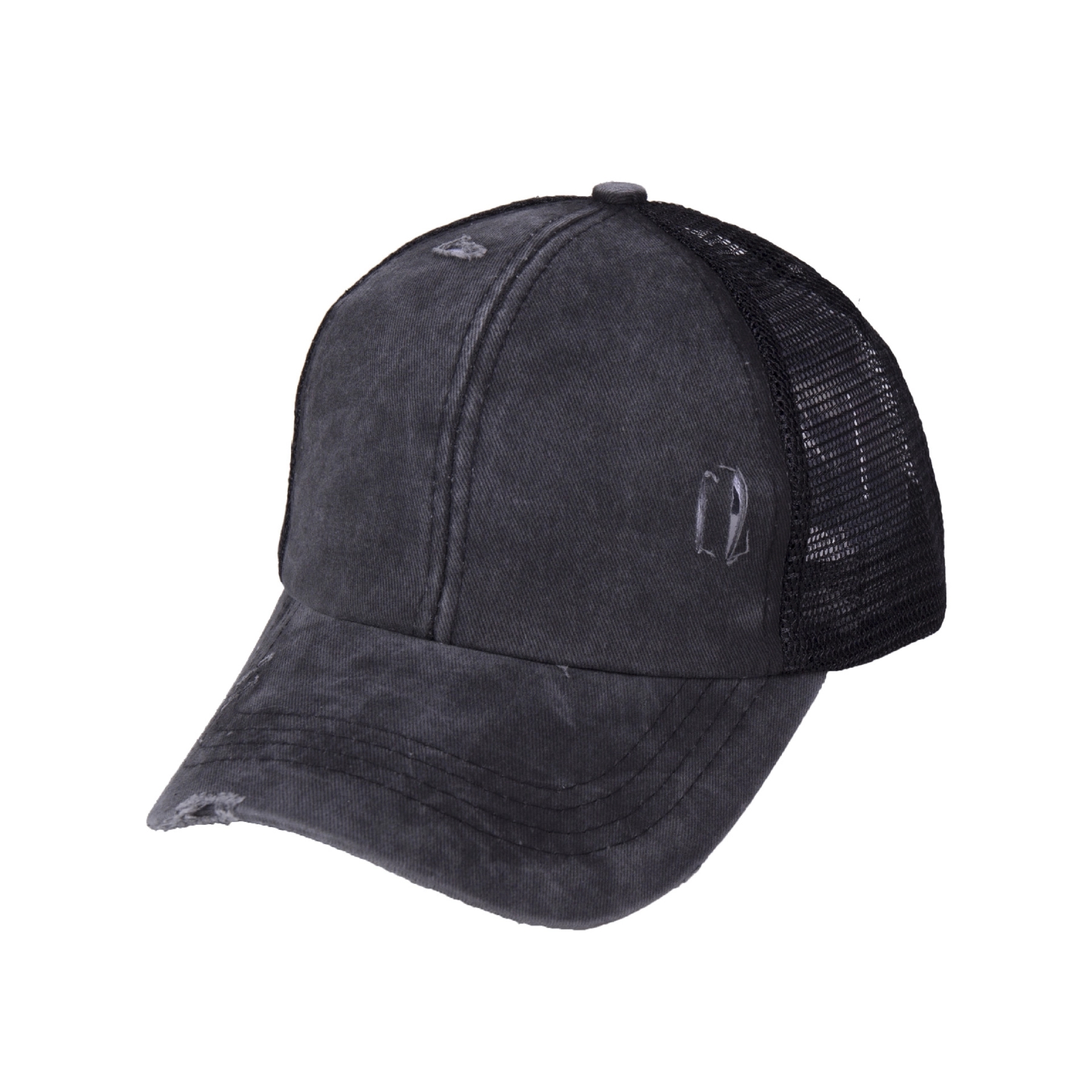 Ponytail Baseball Cap with Mesh 5