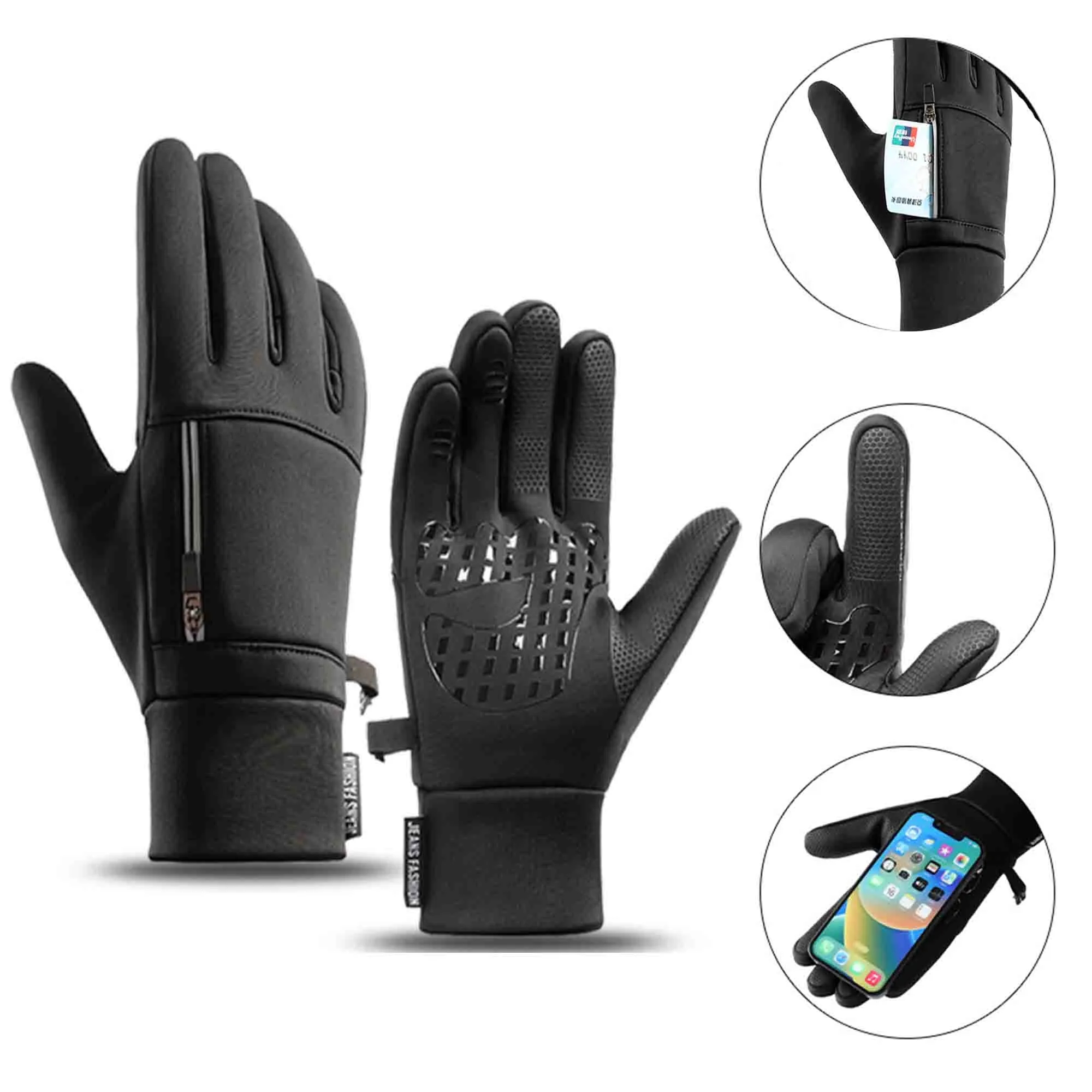 Waterproof Touch Screen Gloves Warm Windproof Thermal 2