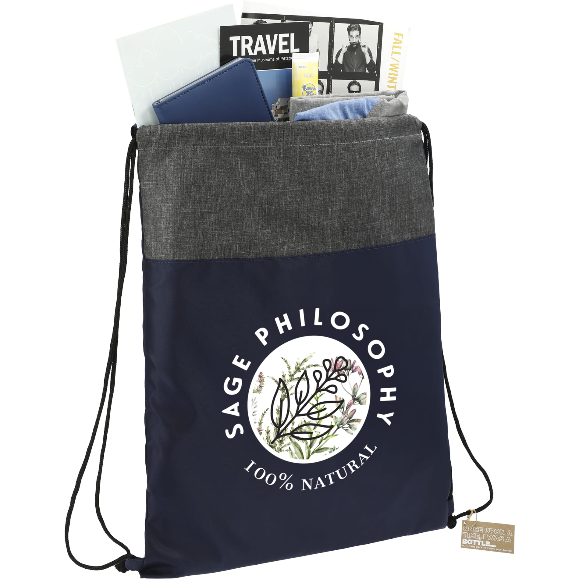 Ash Recycled Drawstring Bag 21