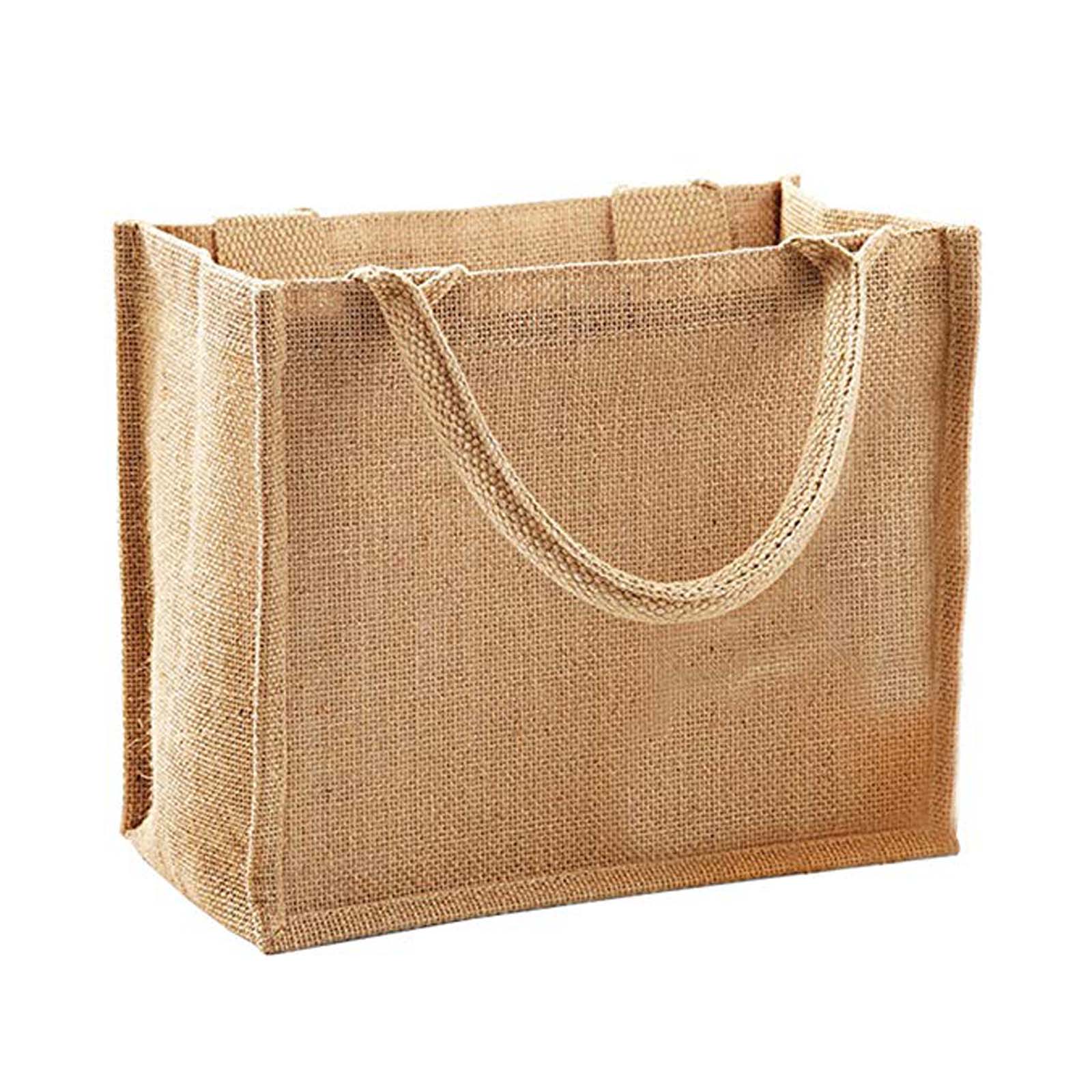Natural Jute Burlap Tote Bags 1