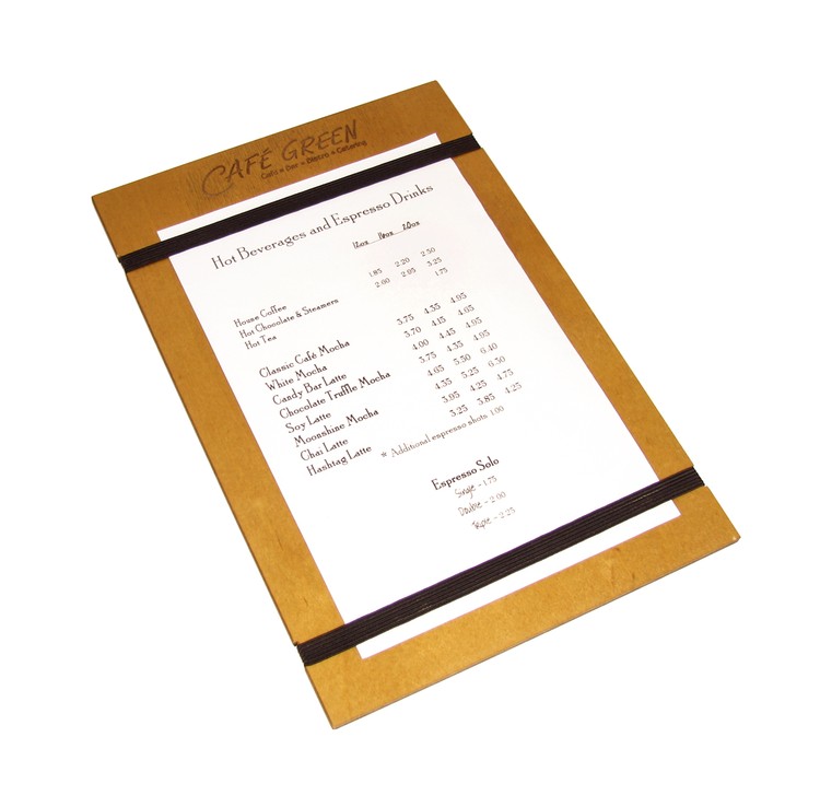 Wood Menu Holder 10