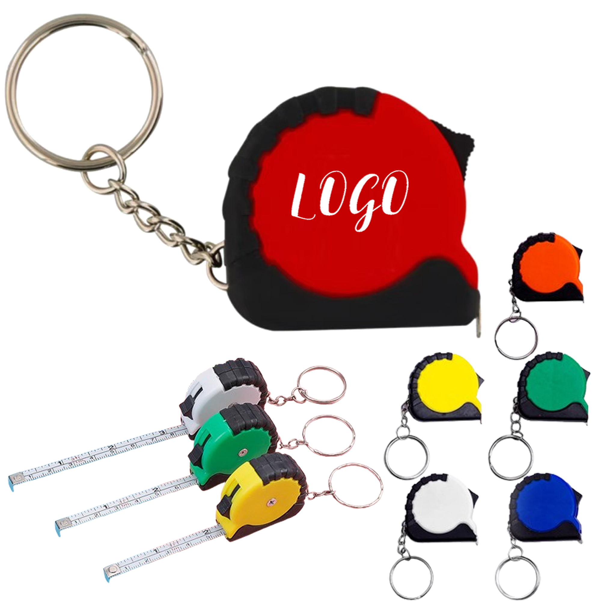 Compact ABS Tape Measure With Keyring 2