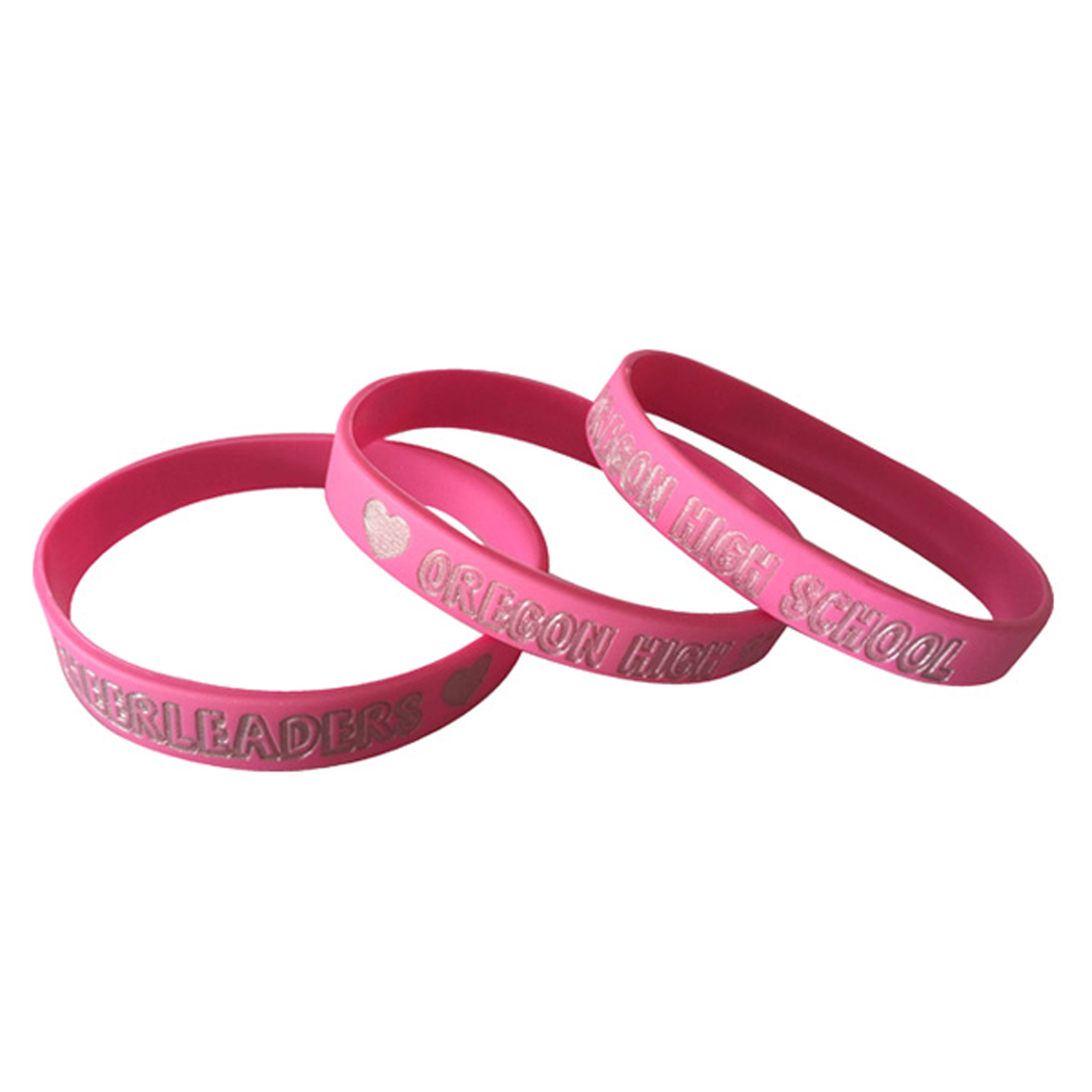 Deboss-Fill Silicone Wristbands 35
