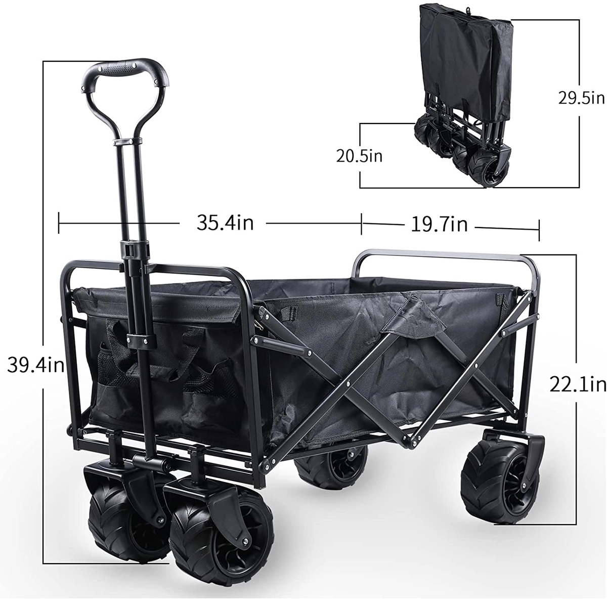 Heavy Duty Folding Wagon Cart Utility 5