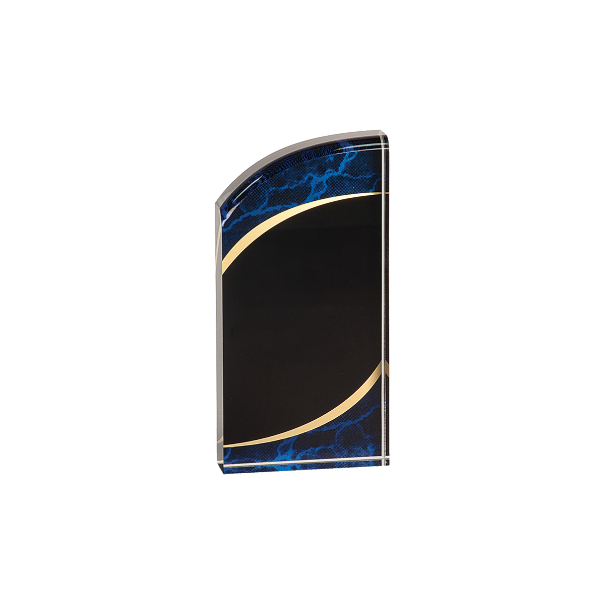 3" x 7" Blue Marble Rounded Acrylic Award 3