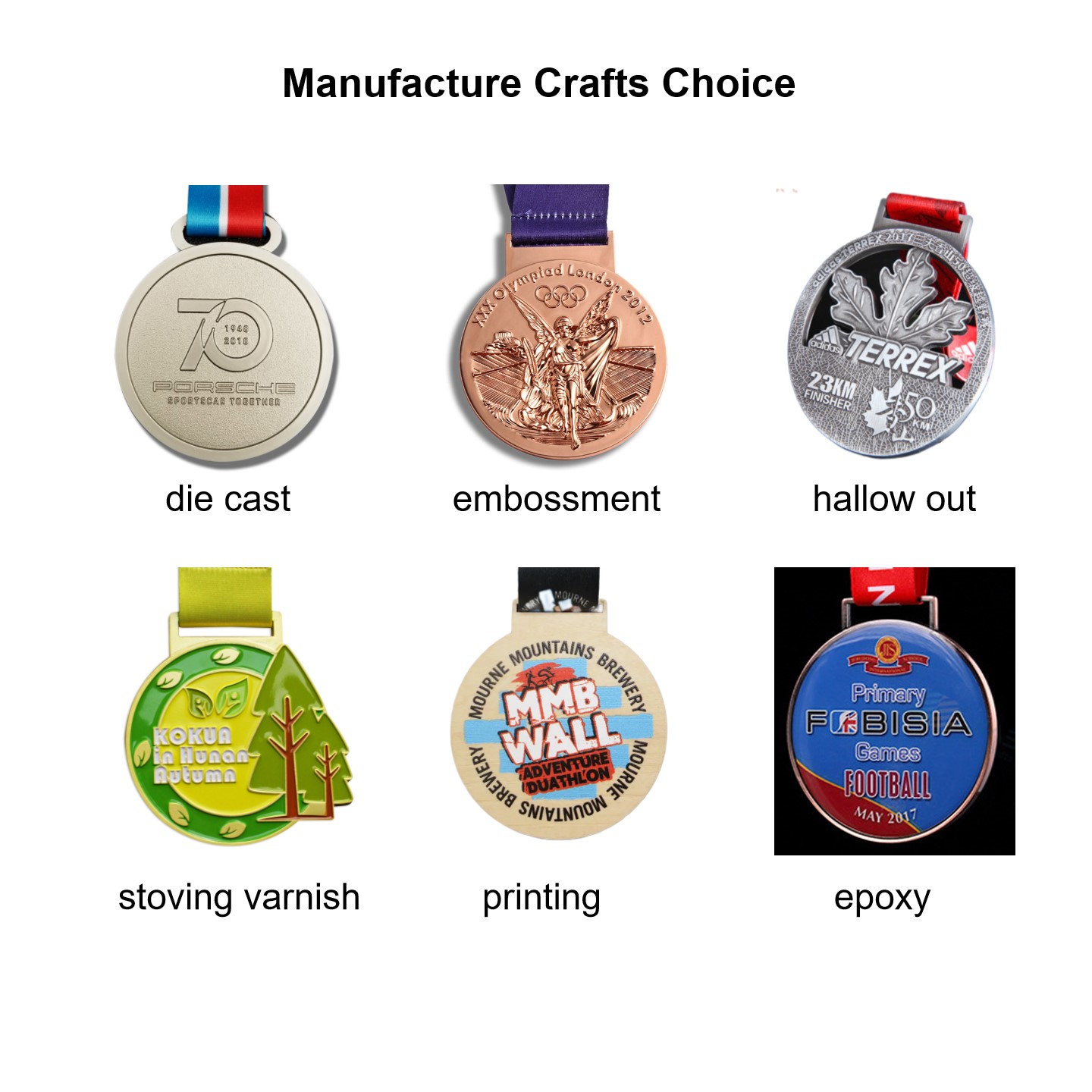 Painted Metal Medal 2