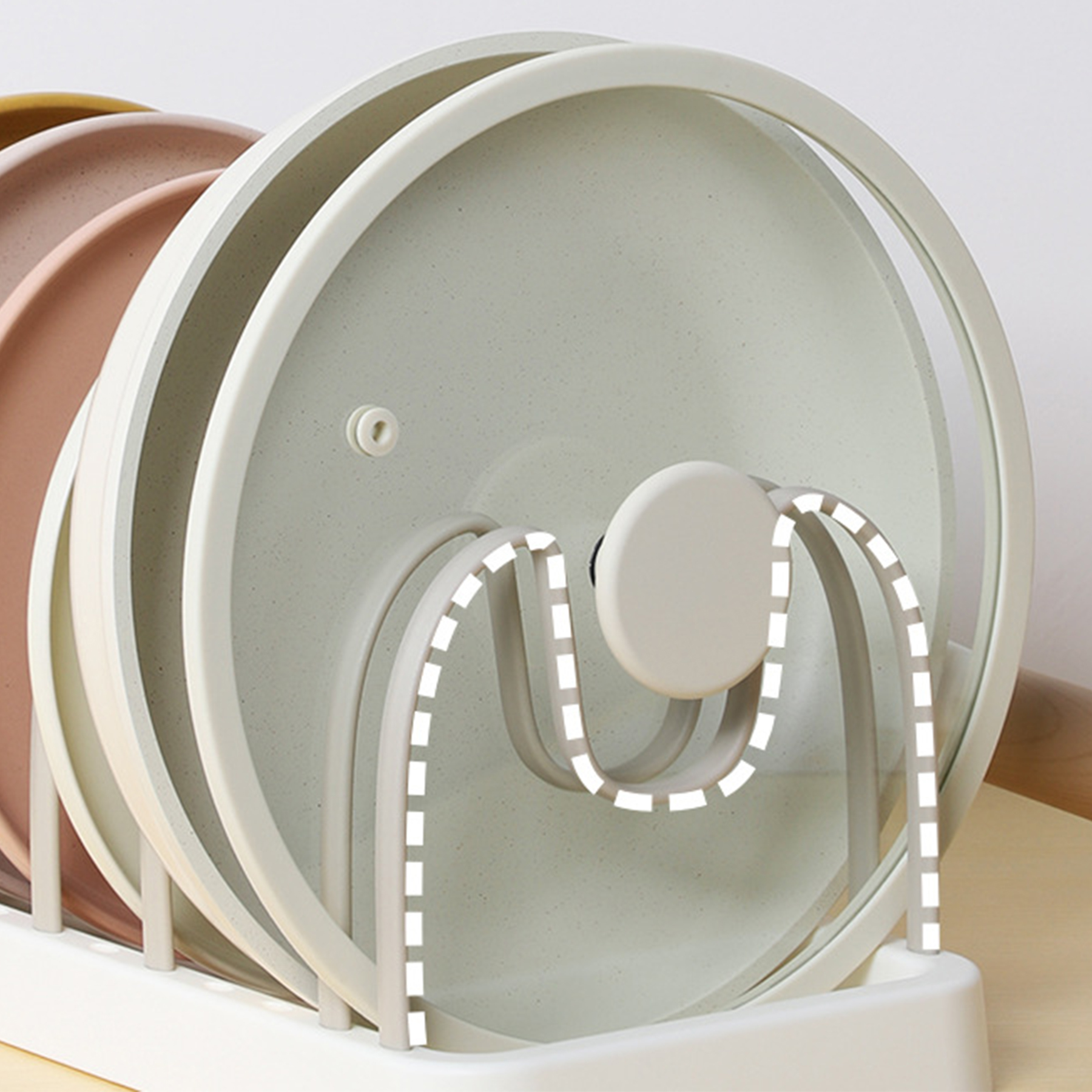 Plastic Detachable Dish Storage Rack 1