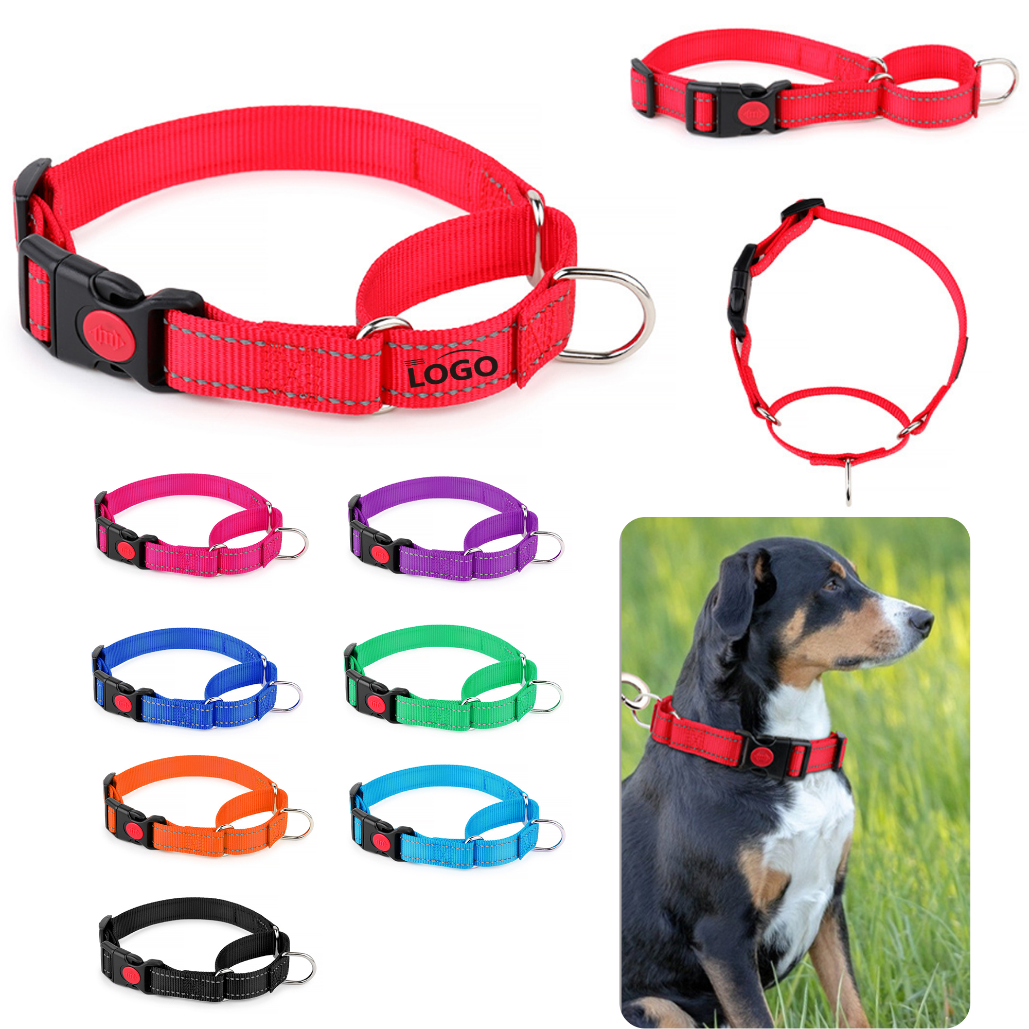 Durable 0.8"W Pet Collars 3