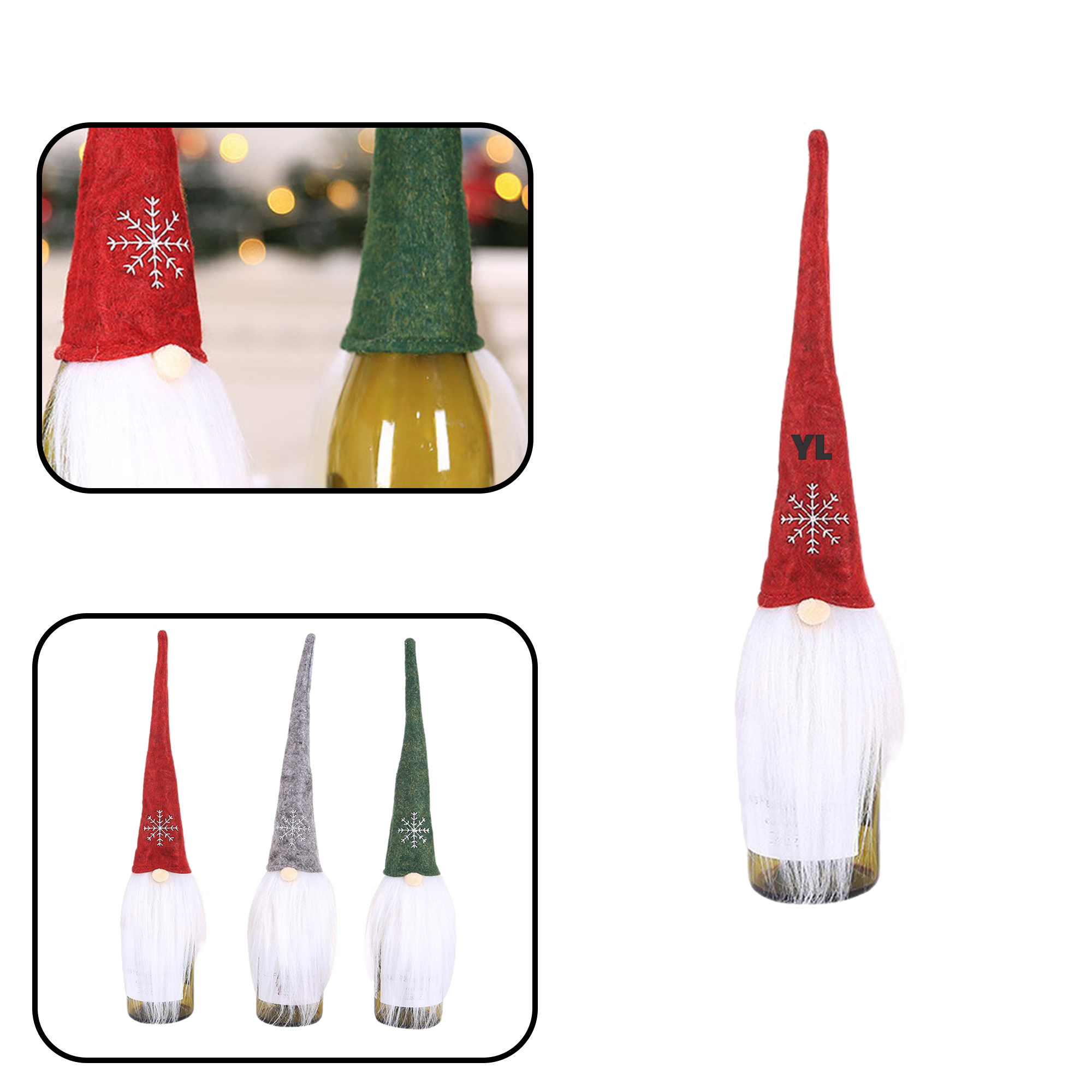 MOQ 30 PCS Wine Bottle Santa 2