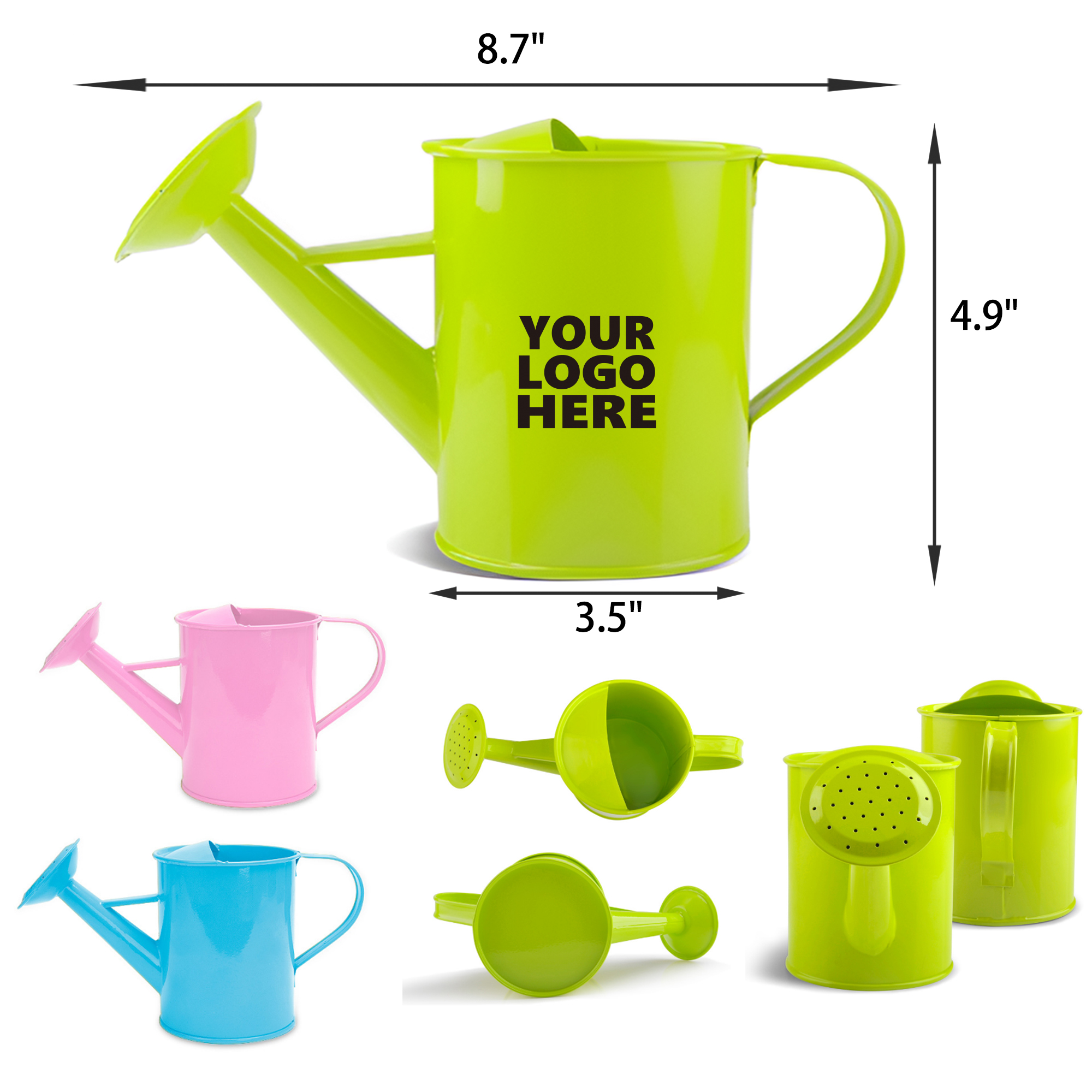 MOQ 50 PCS Versatile 20oz Gardening Iron Watering Can 4