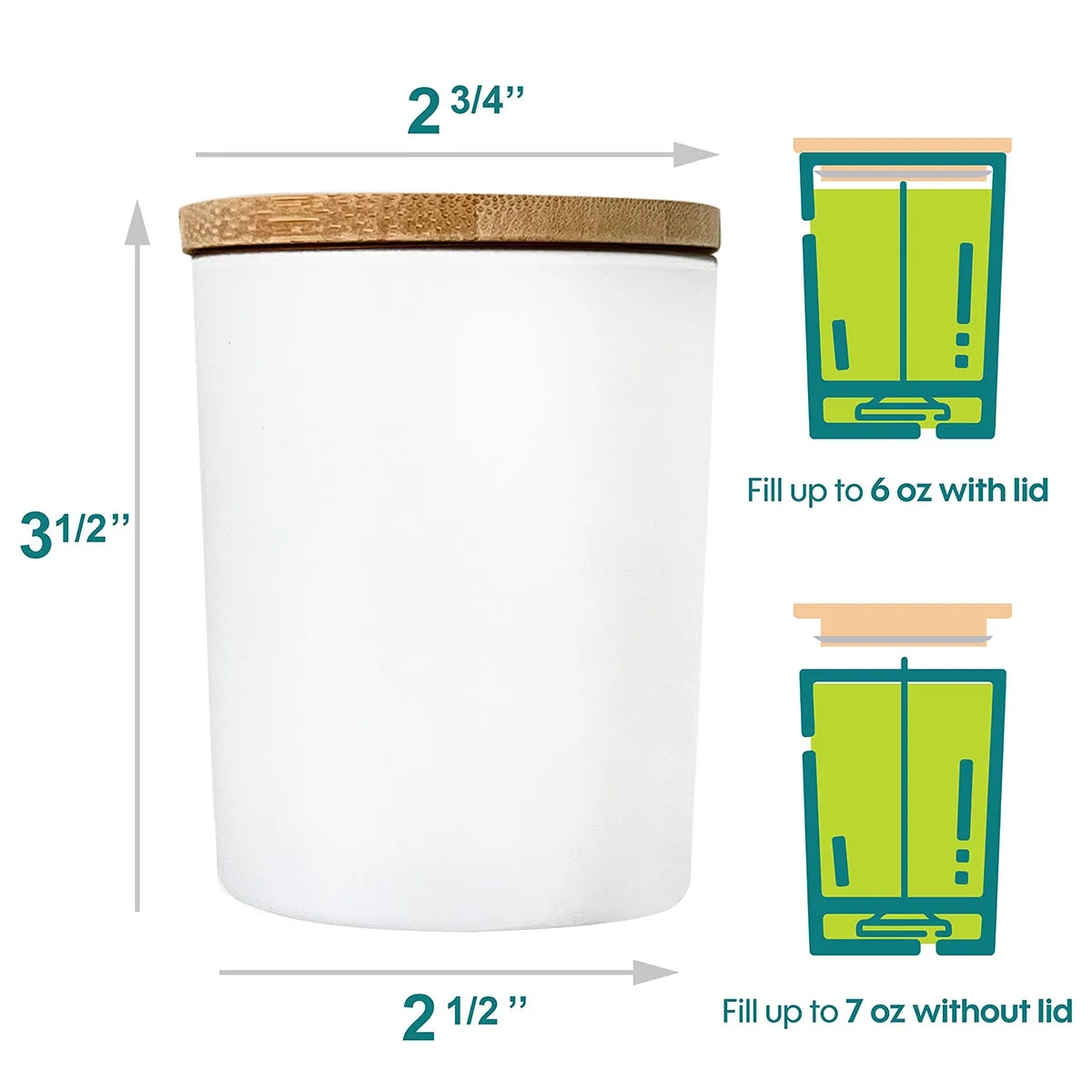 Candle Glass Jars with Bamboo Lids 6