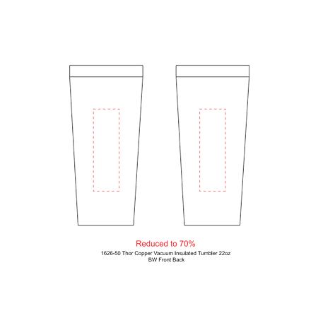 Thor Copper Vacuum Insulated Tumbler 22oz 48