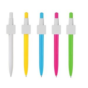 Square Clip Click Ballpoint Pen 12