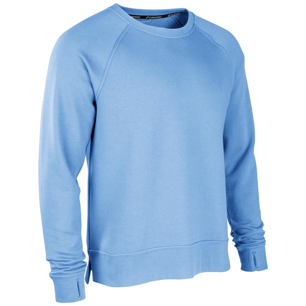 Victory Fleece Men's Split Hem Crew, custom hoodie or sweatshirt with logo imprint 2