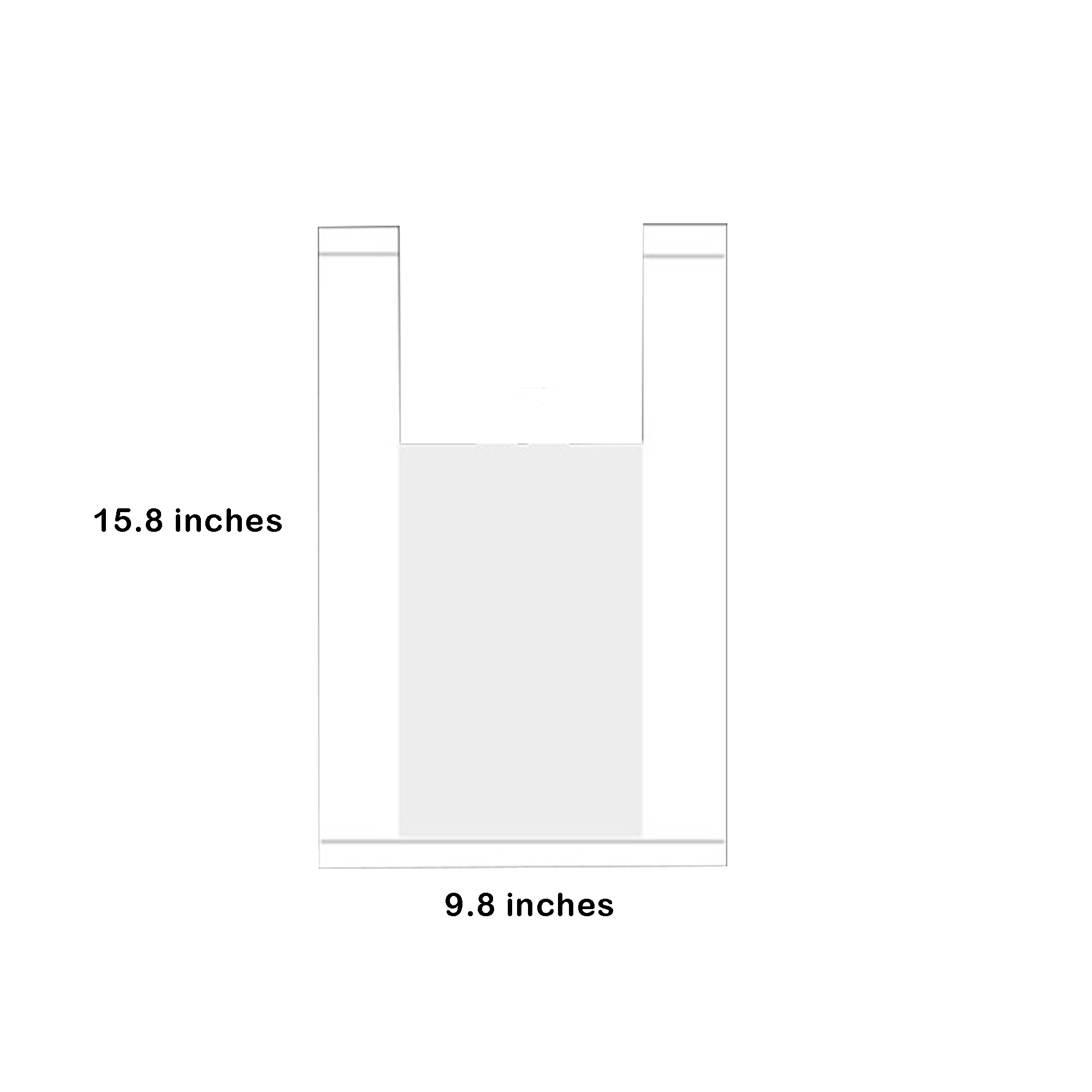 1000pcs 2mil Milky White Logo Plastic Carrier Bags 2