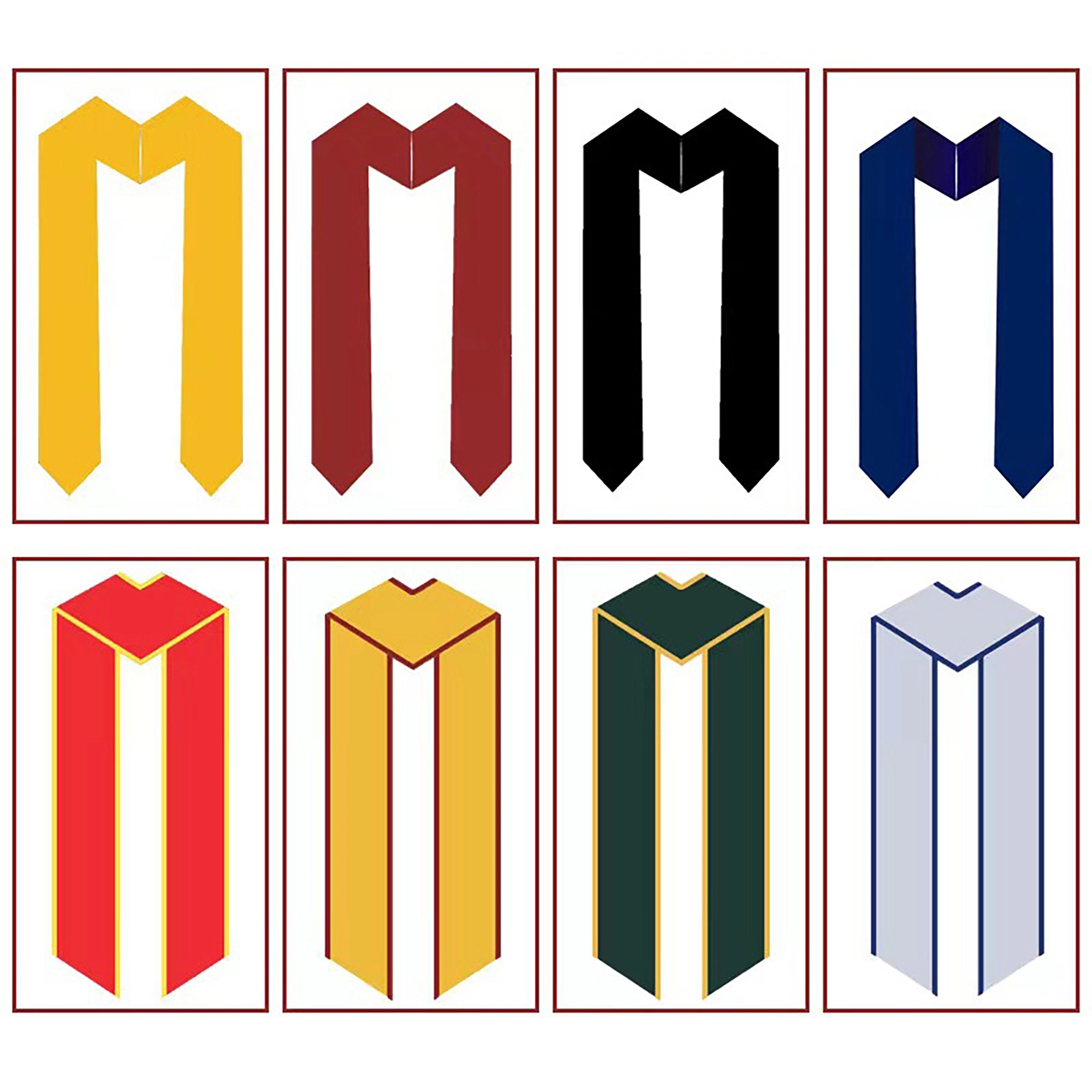 Classic Plain Graduation Honor Stole 7