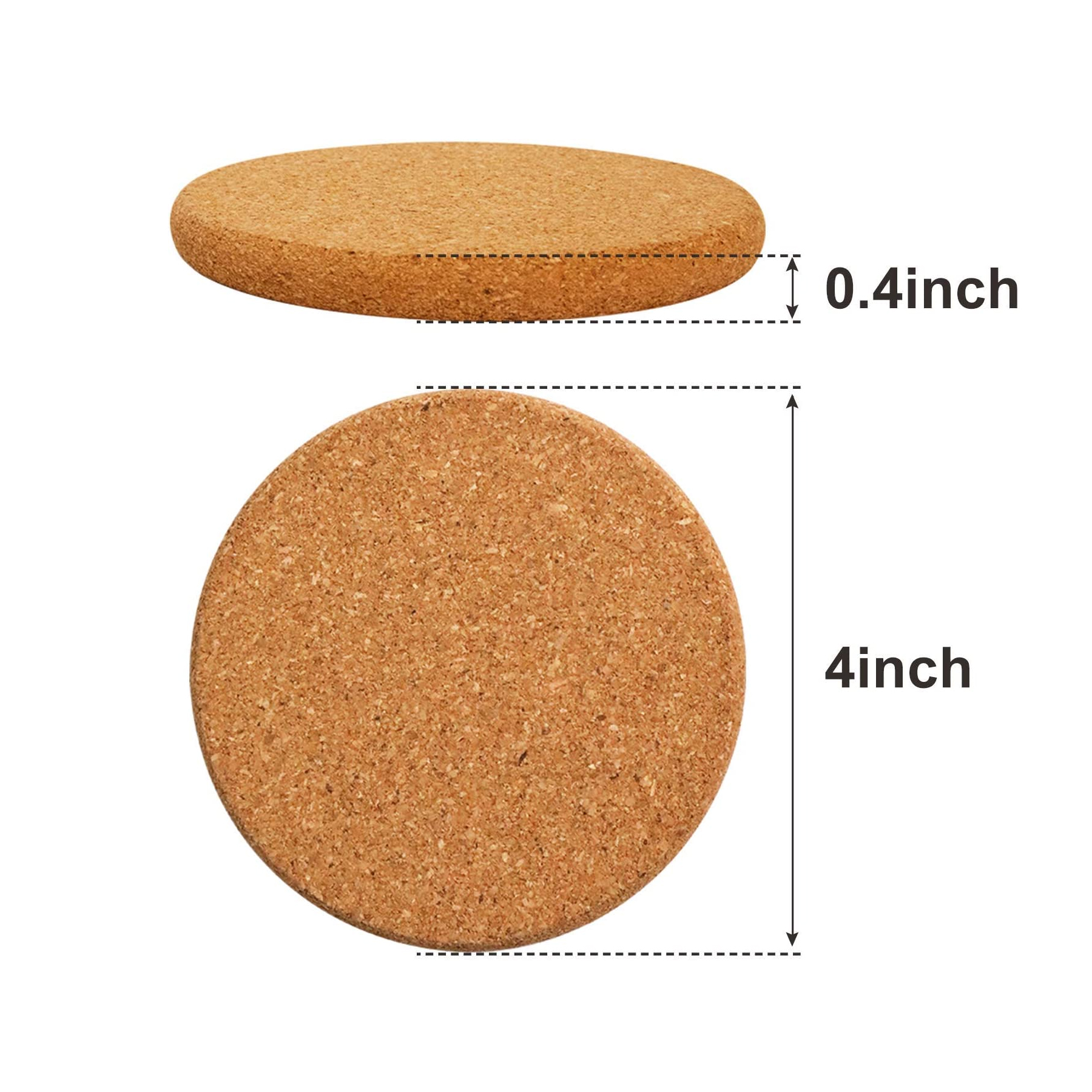 Cork Round Edge Coasters 2