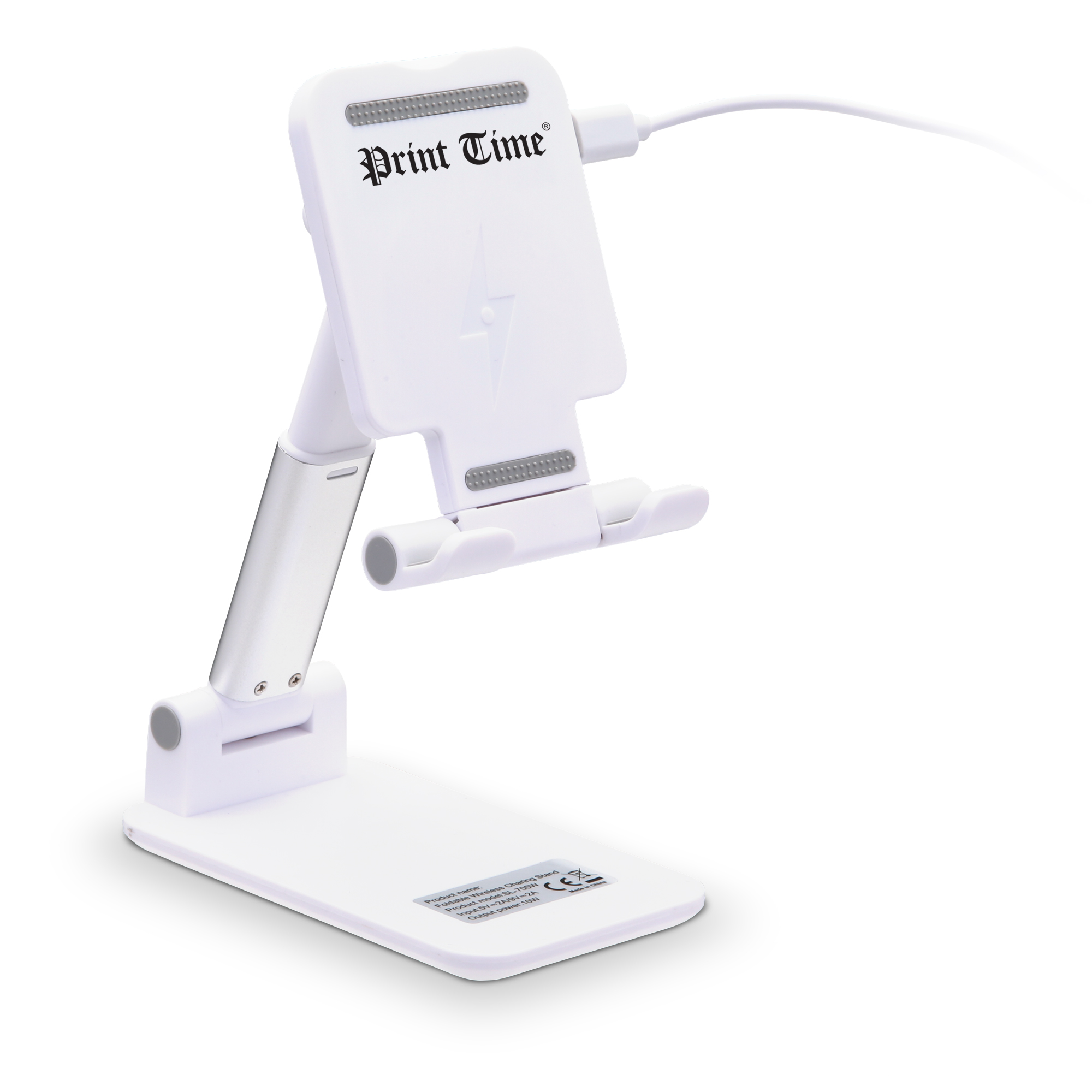 Desktop Cell Phone Holder w/ Wireless Charger 5