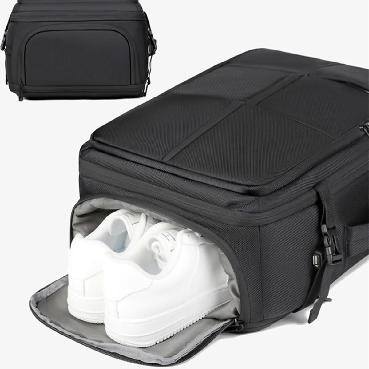 Expandable Business Carry-On Backpack with USB Charger Port 10