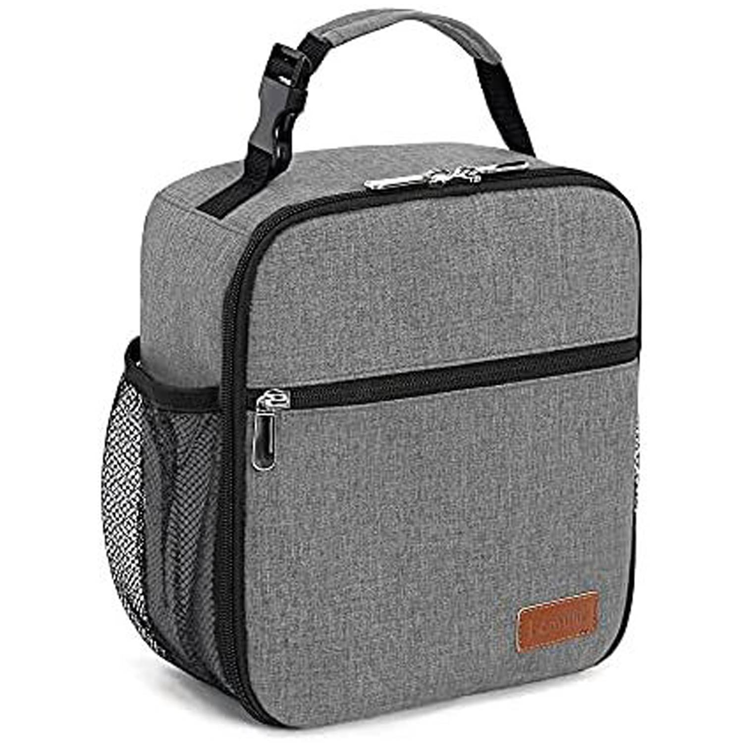 6 Can Oxford Insulated Lunch Cooler Bag w/ Zipper Pocket 5