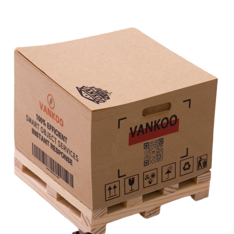 Customized Small Pallet Sticky Note Cube with Wood Pallet 3