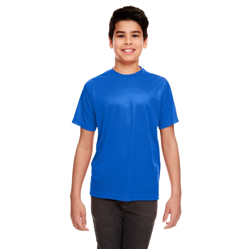 UltraClub Youth Cool & Dry Sport Performance Interlock T-Shirt 8