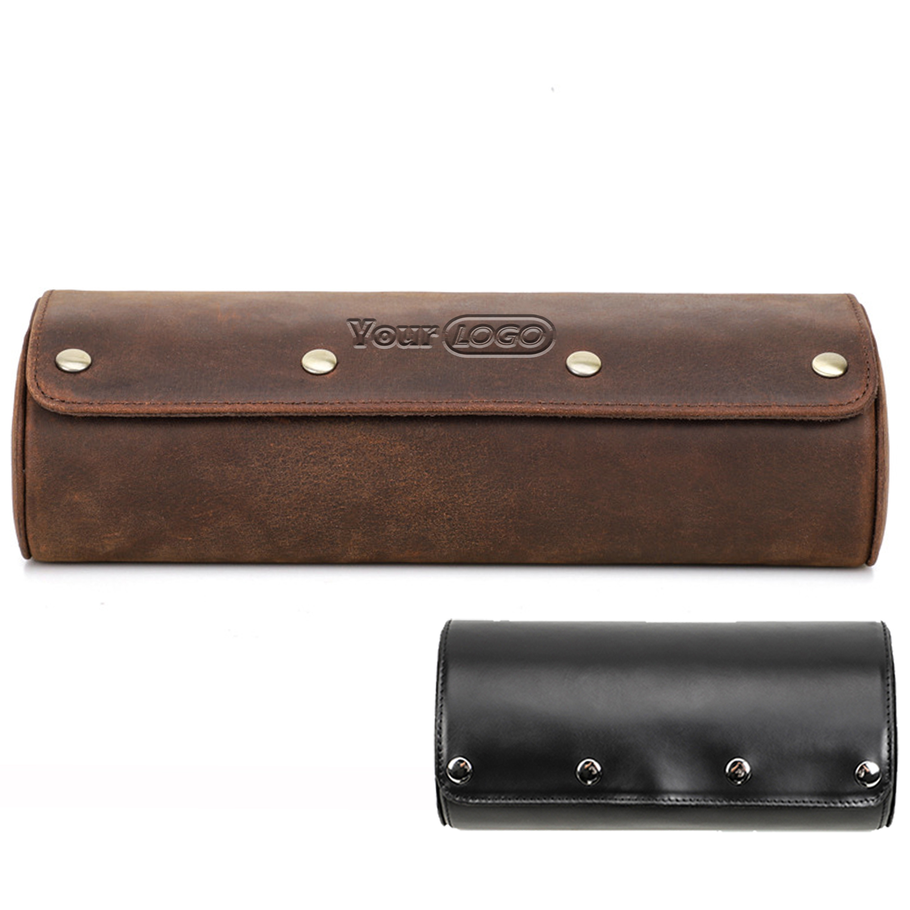 Leather portable Multiple compartments Travel Cosmetic bag 2