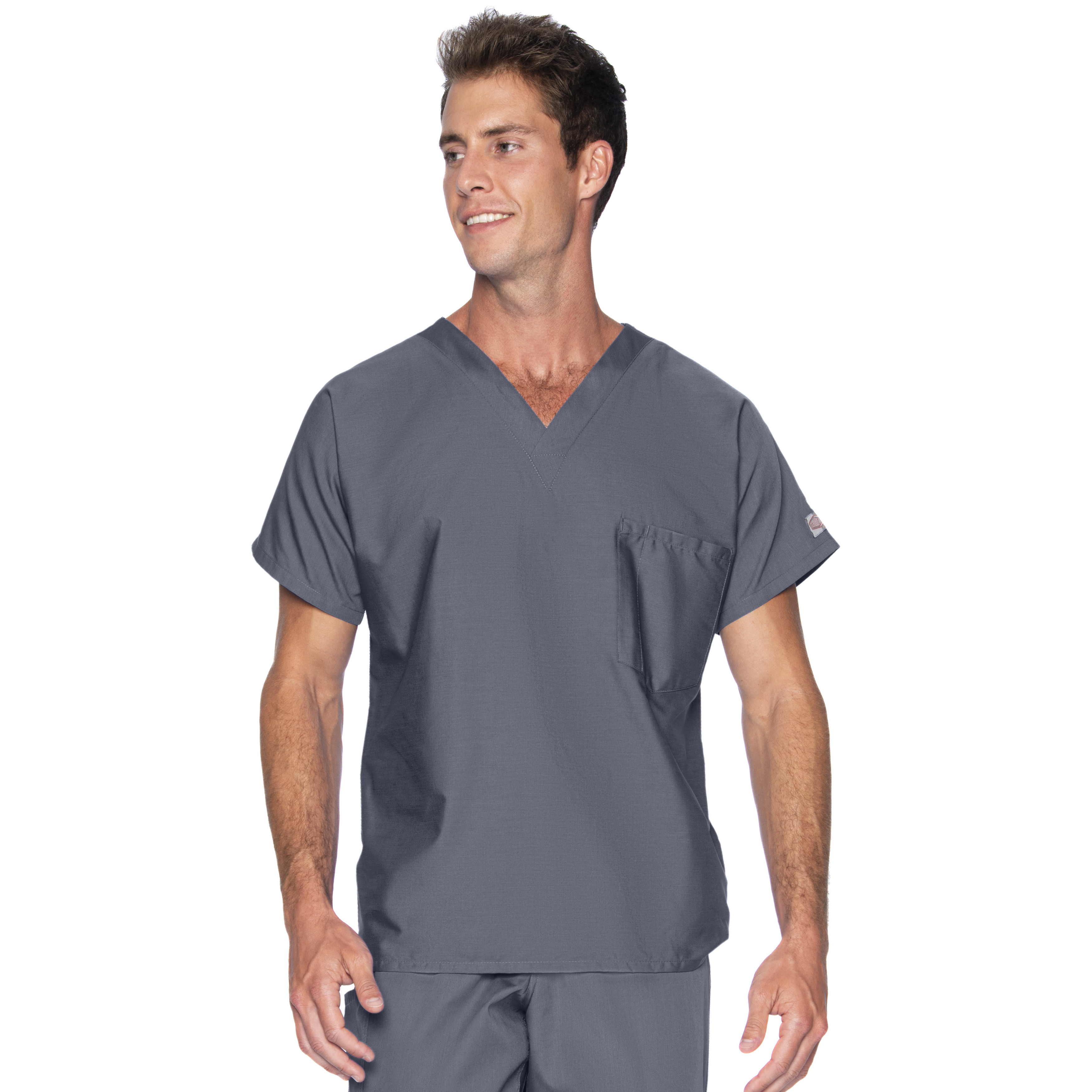 Landau - ScrubZone - Unisex One-Pocket Dolman Sleeve Tuckable V-Neck Top 31